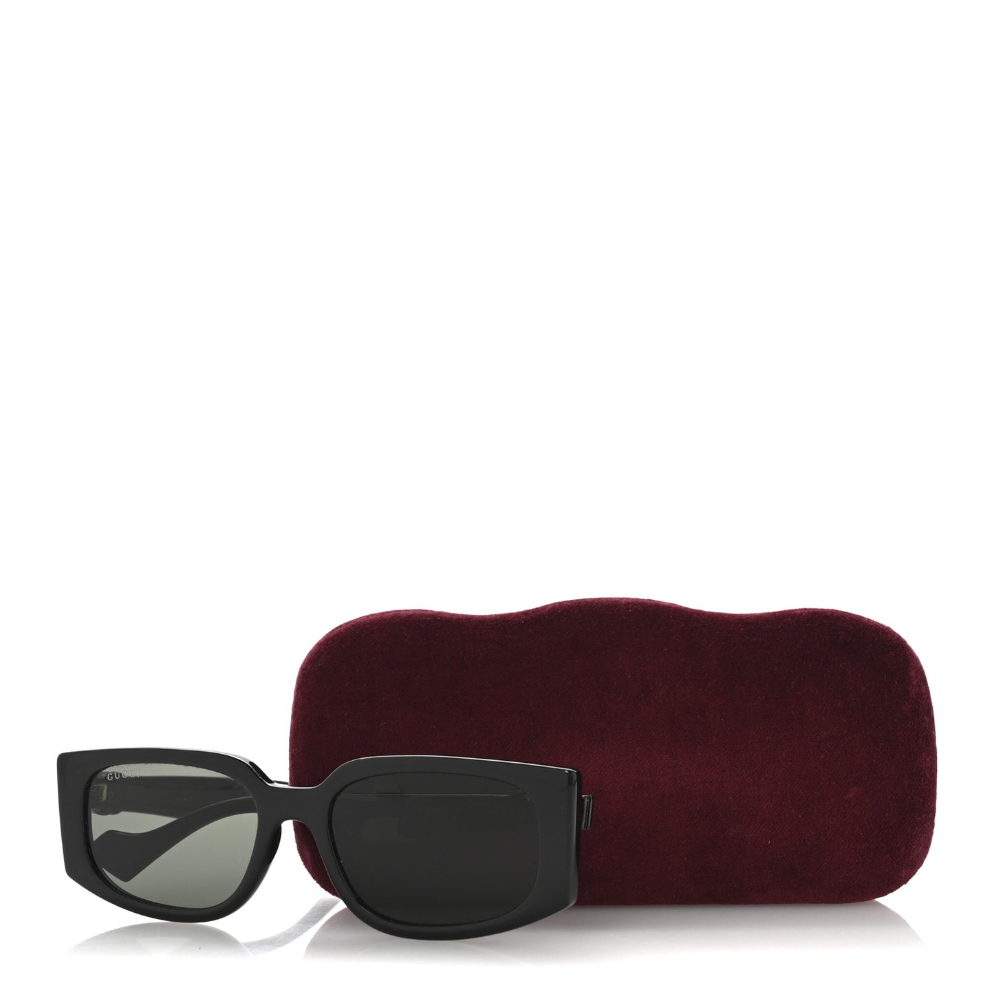 Acetate Rectangle Frame Sunglasses GG1534S Black