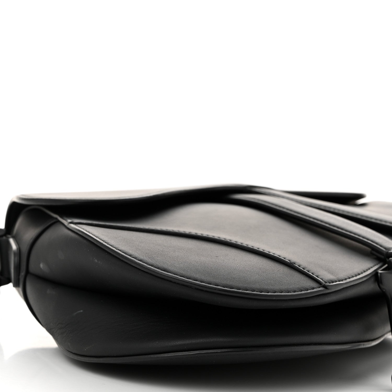 Christian Dior Ultra Matte Calfskin Saddle Bag Black 9 of 10