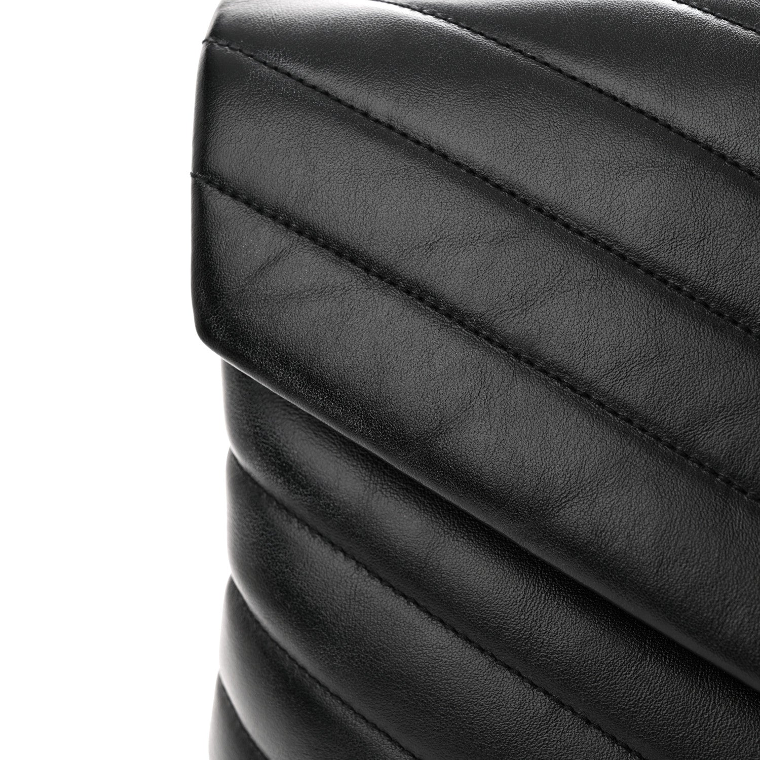 Saint Laurent Calfskin Y Quilted Monogram Monochrome Medium Loulou Chain Satchel Black 11 of 12