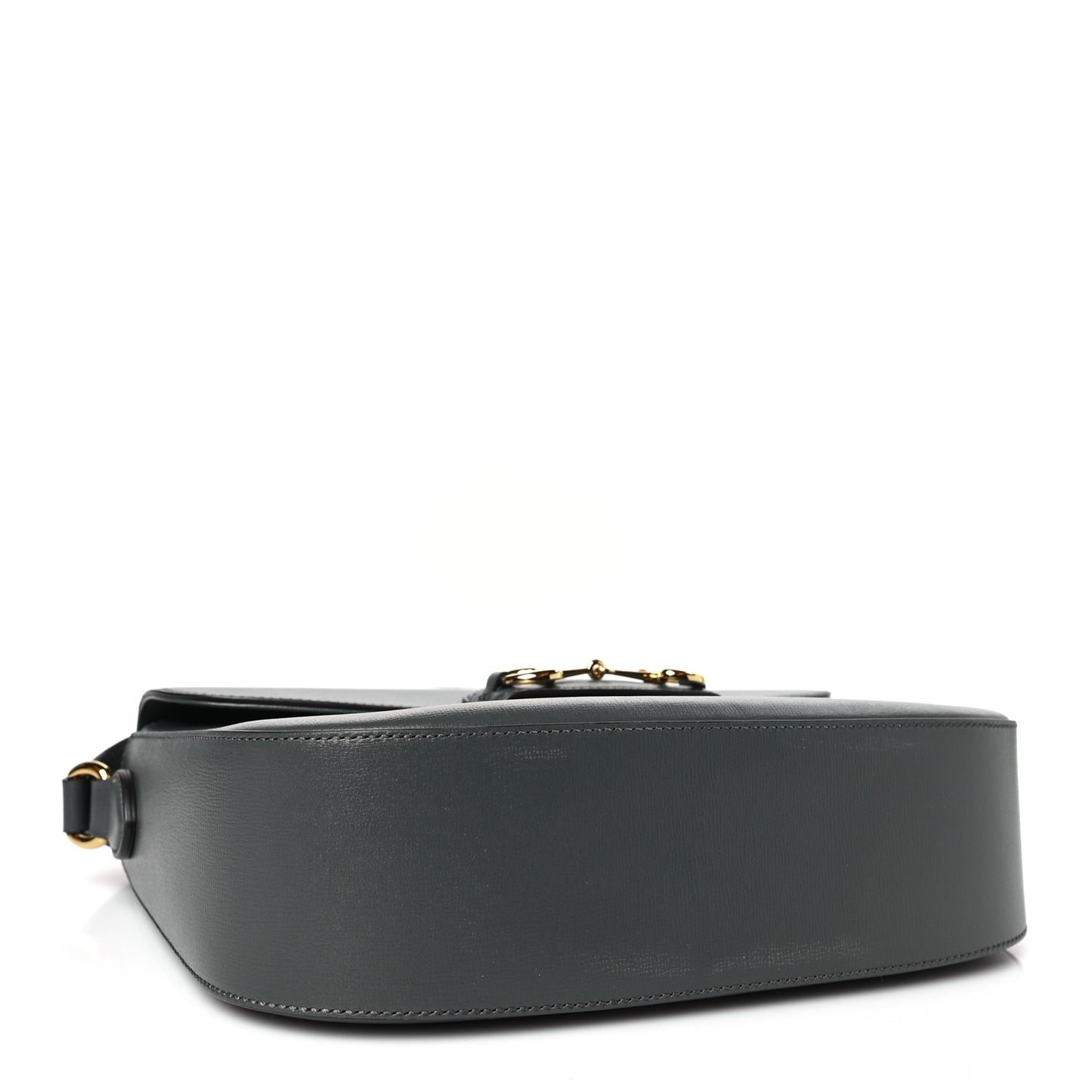 Azalea Calfskin Web Horsebit 1955 Shoulder Bag Graphite Grey