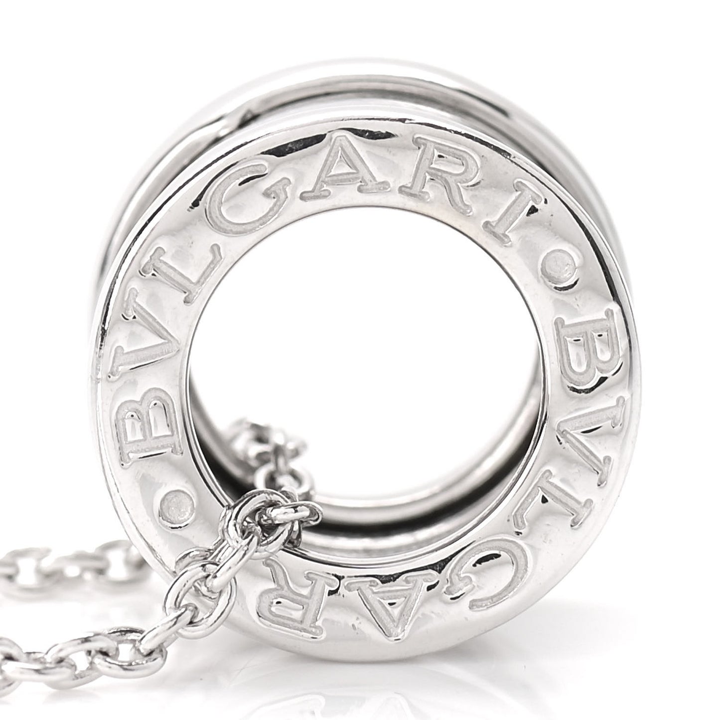 18K White Gold B.Zero1 Pendant Necklace