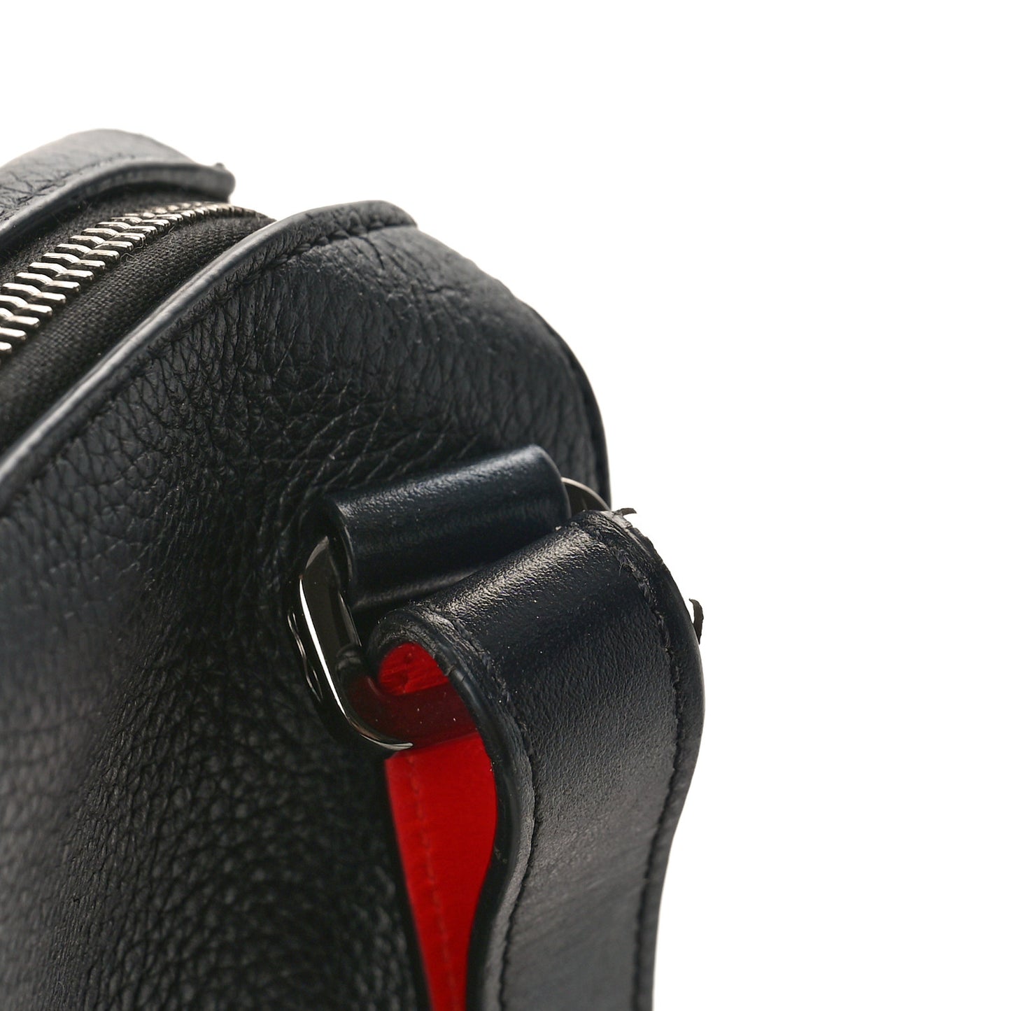Calfskin Spikes Benech Reporter Messenger Black