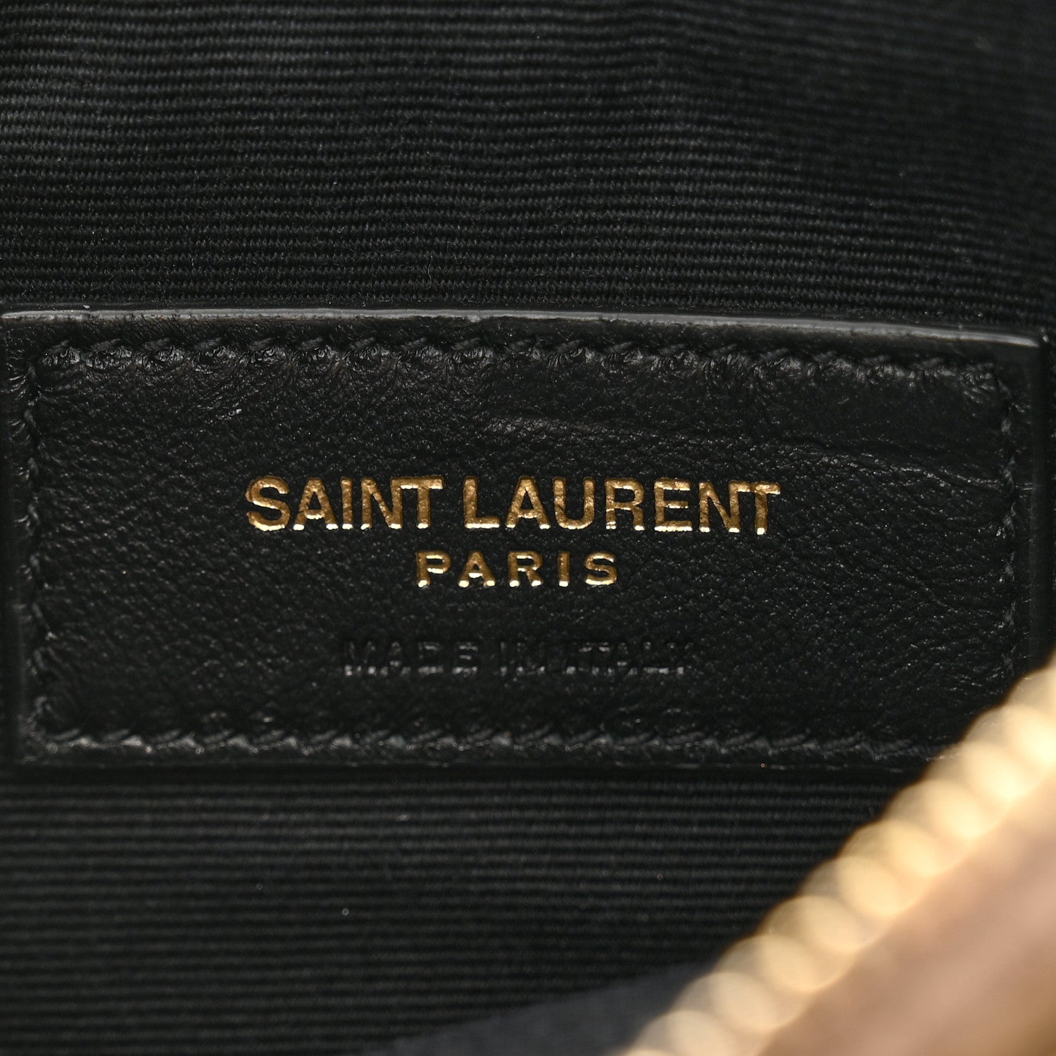 Saint Laurent Grain De Poudre Chevron Monogram Bill Pouch Dusty Grey 6 of 11