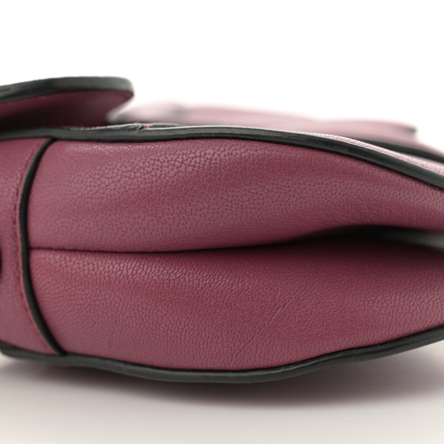 Goatskin Mini Saddle Bag Mallow Rose