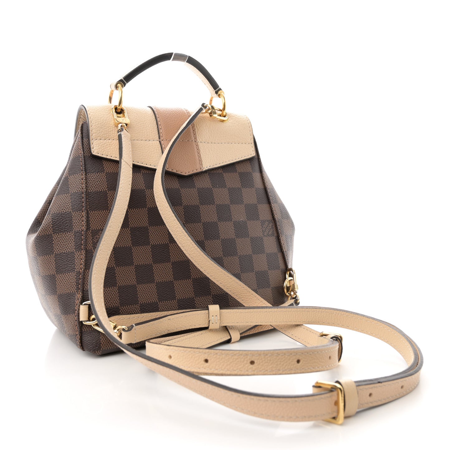 Damier Ebene Clapton Backpack Creme
