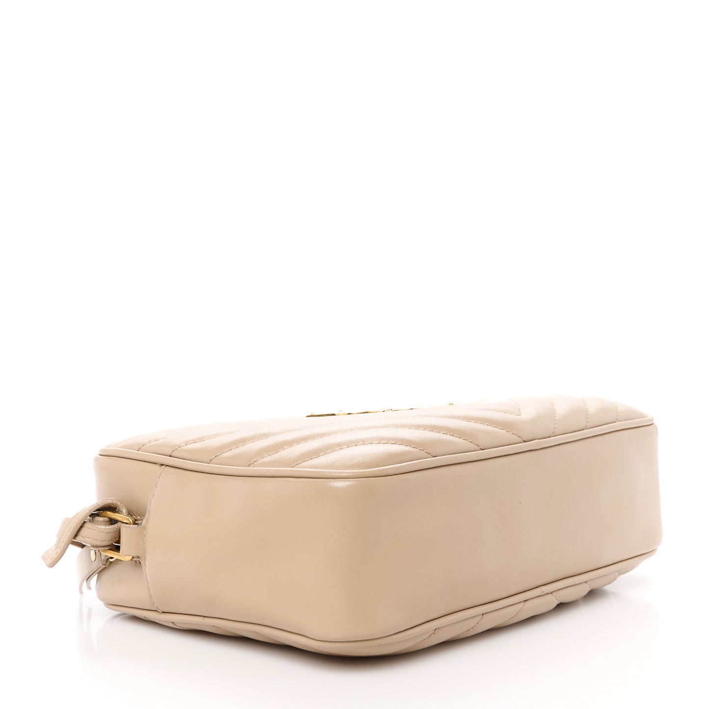 Calfskin Matelasse Monogram Lou Camera Bag Dark Latte