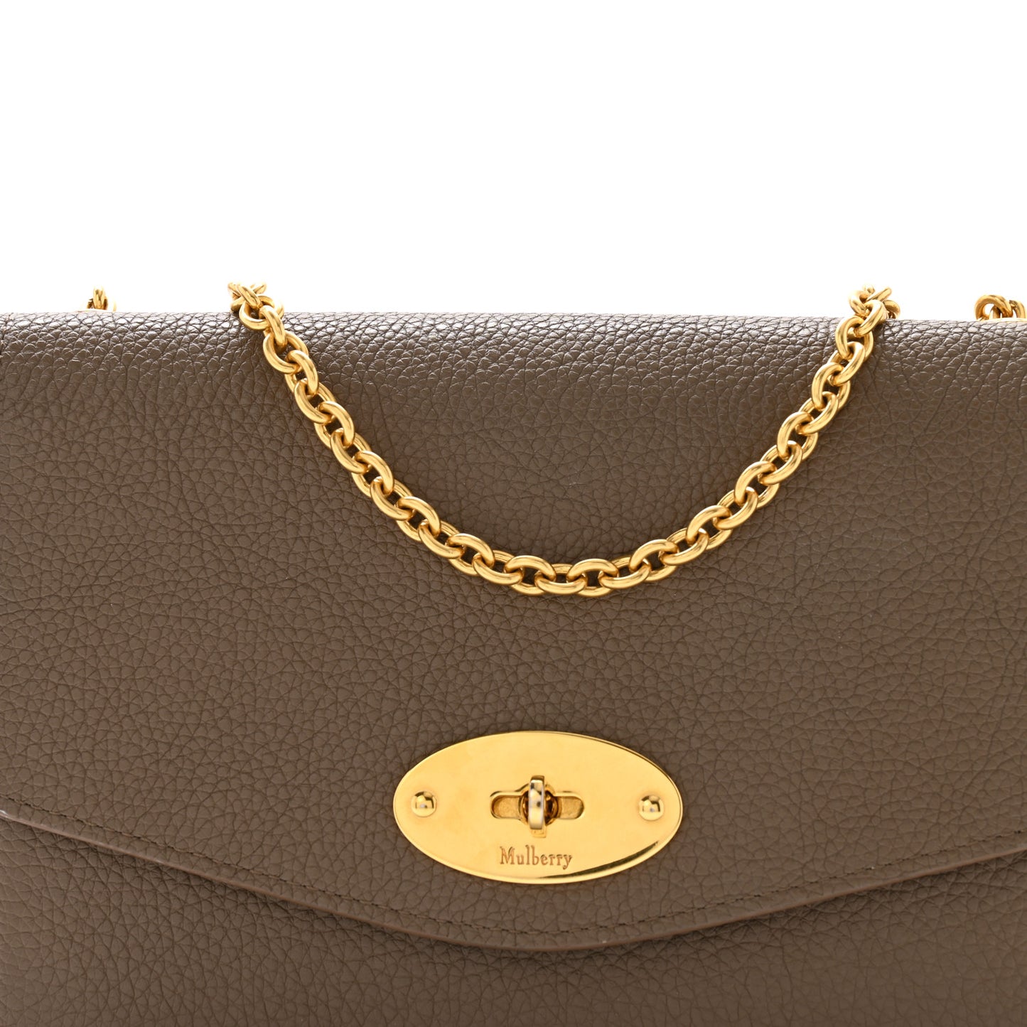 Small Classic Grain Calfskin Small Darley Clay