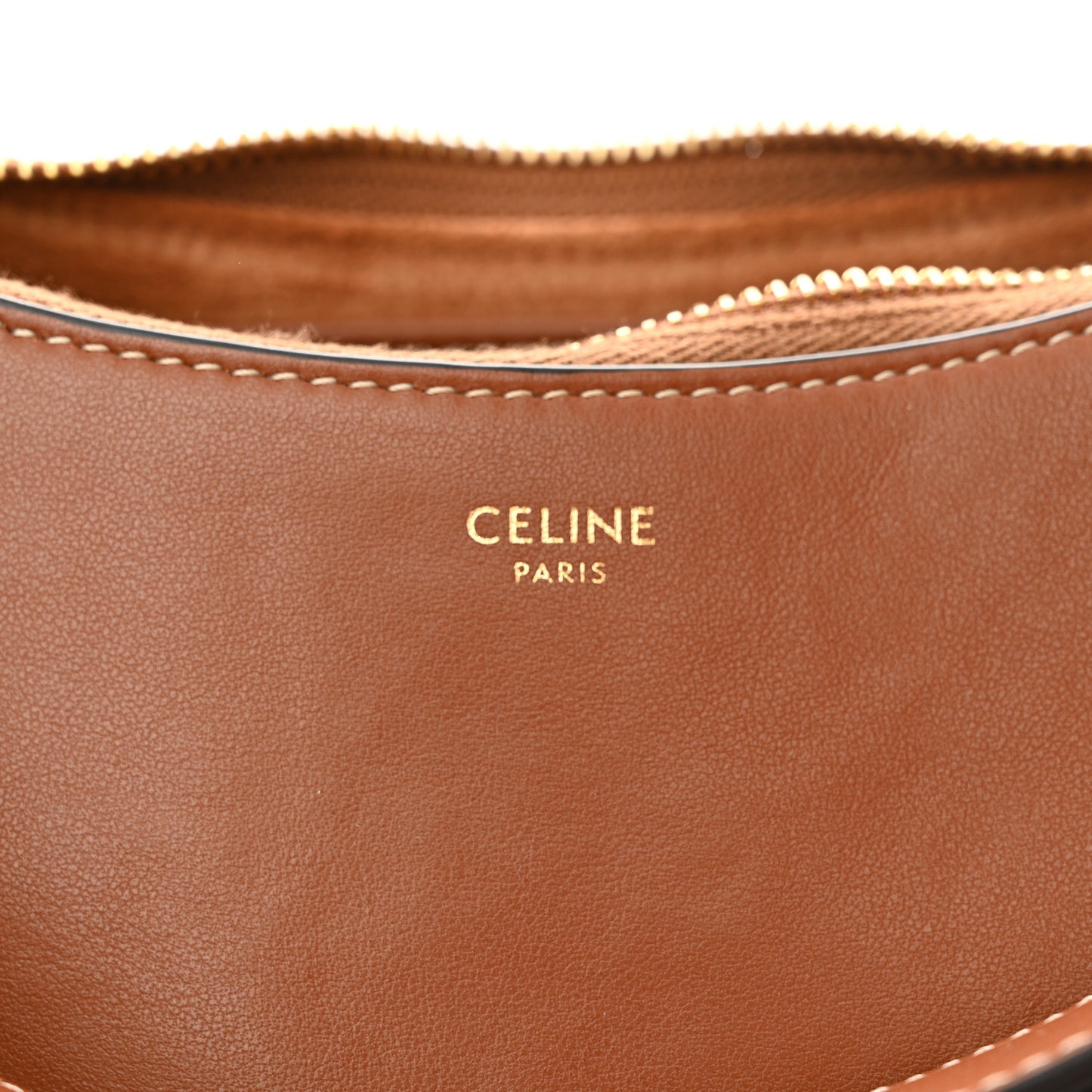 Smooth Calfskin Medium Strap Ava Shoulder Bag Tan
