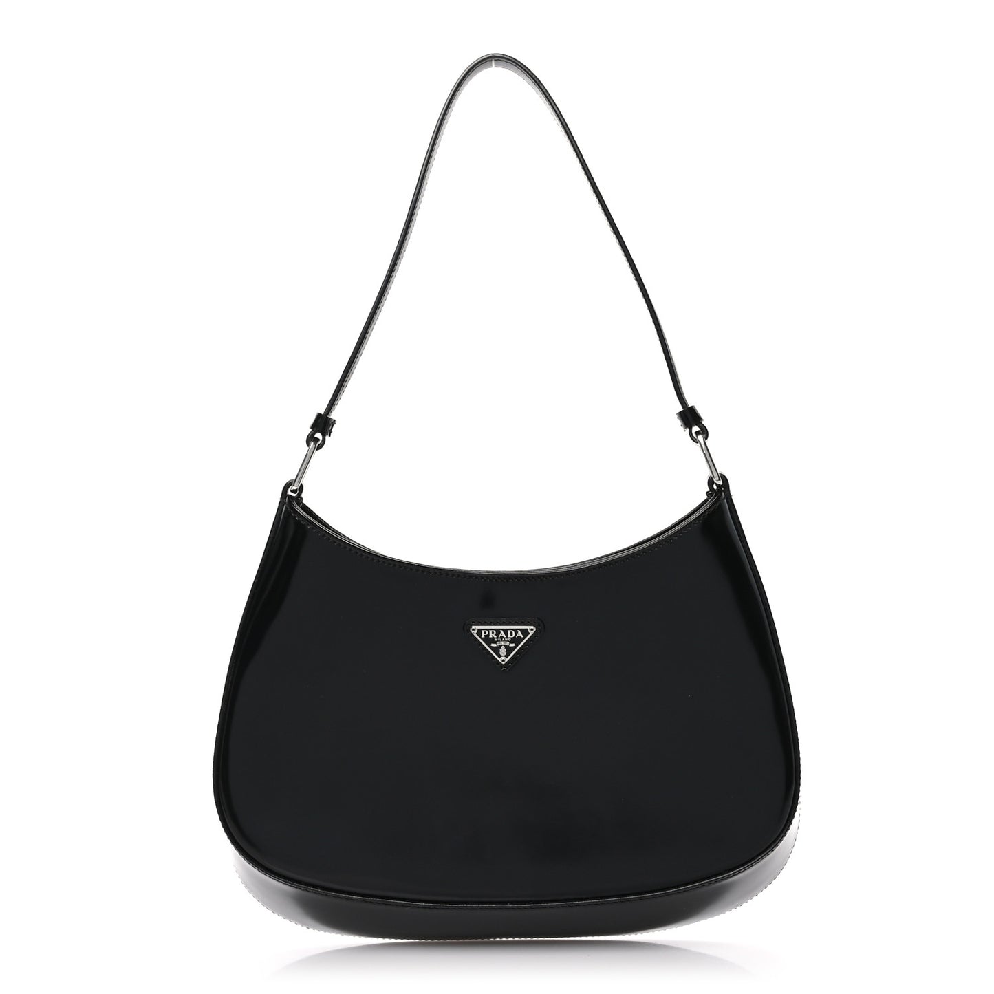 Spazzolato Cleo Shoulder Bag Black