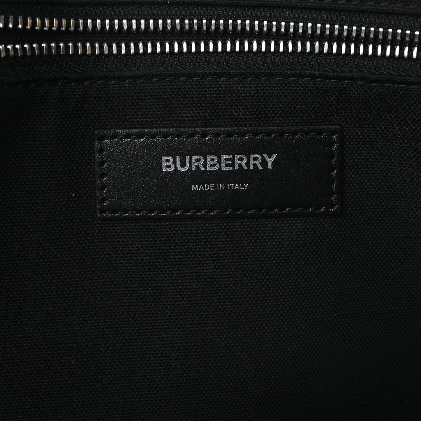 Calfskin Denny Check Embossed Tote Black