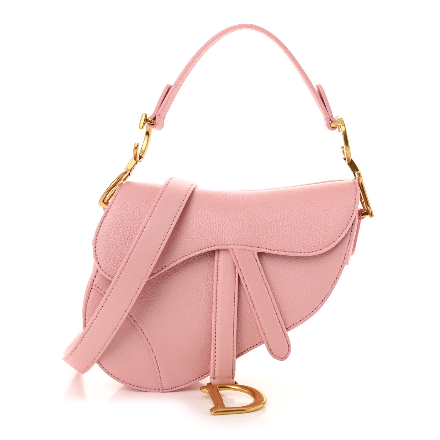 Christian Dior Deerskin Mini Saddle Bag With Strap Melacoton