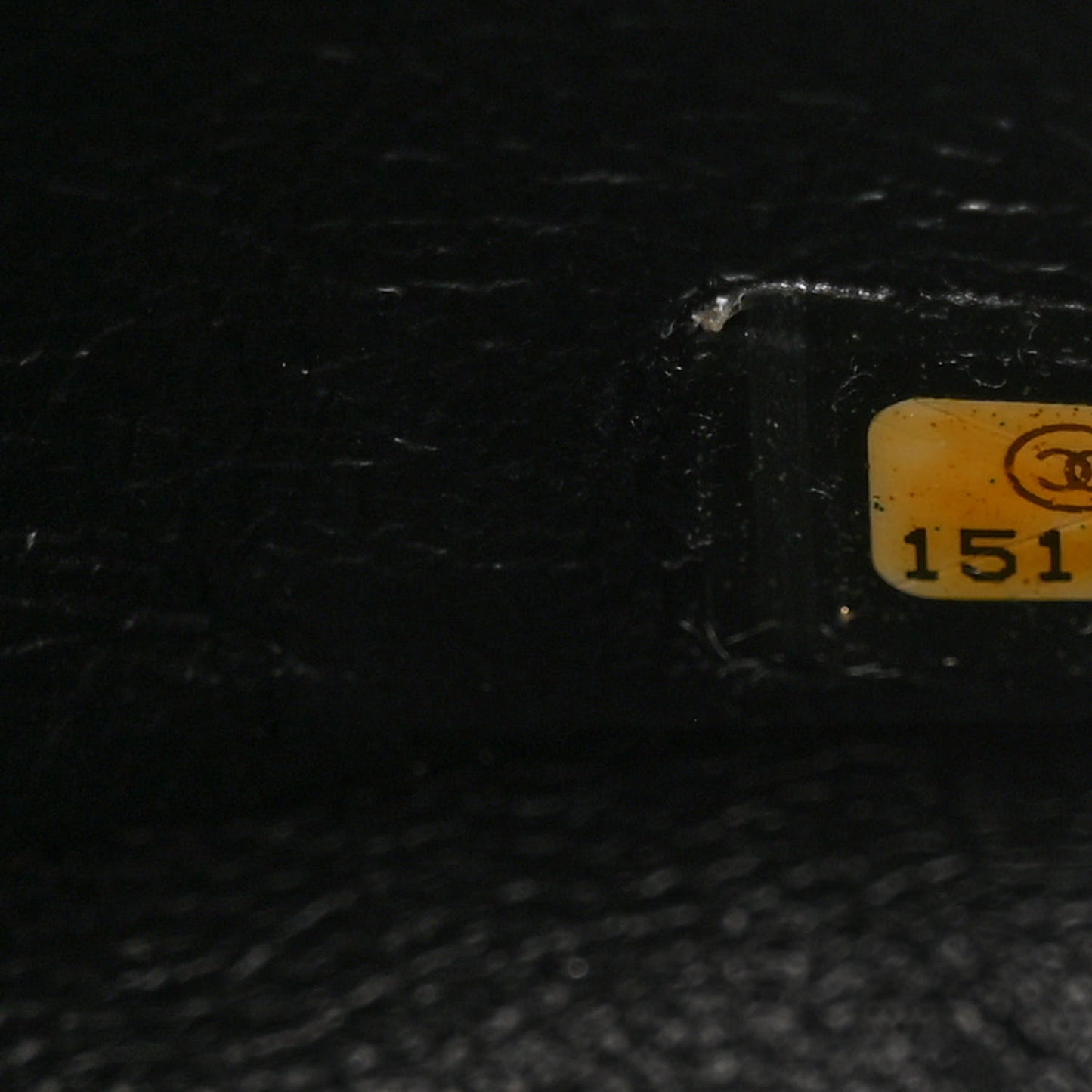 Patent Quilted Jumbo Double Flap Black