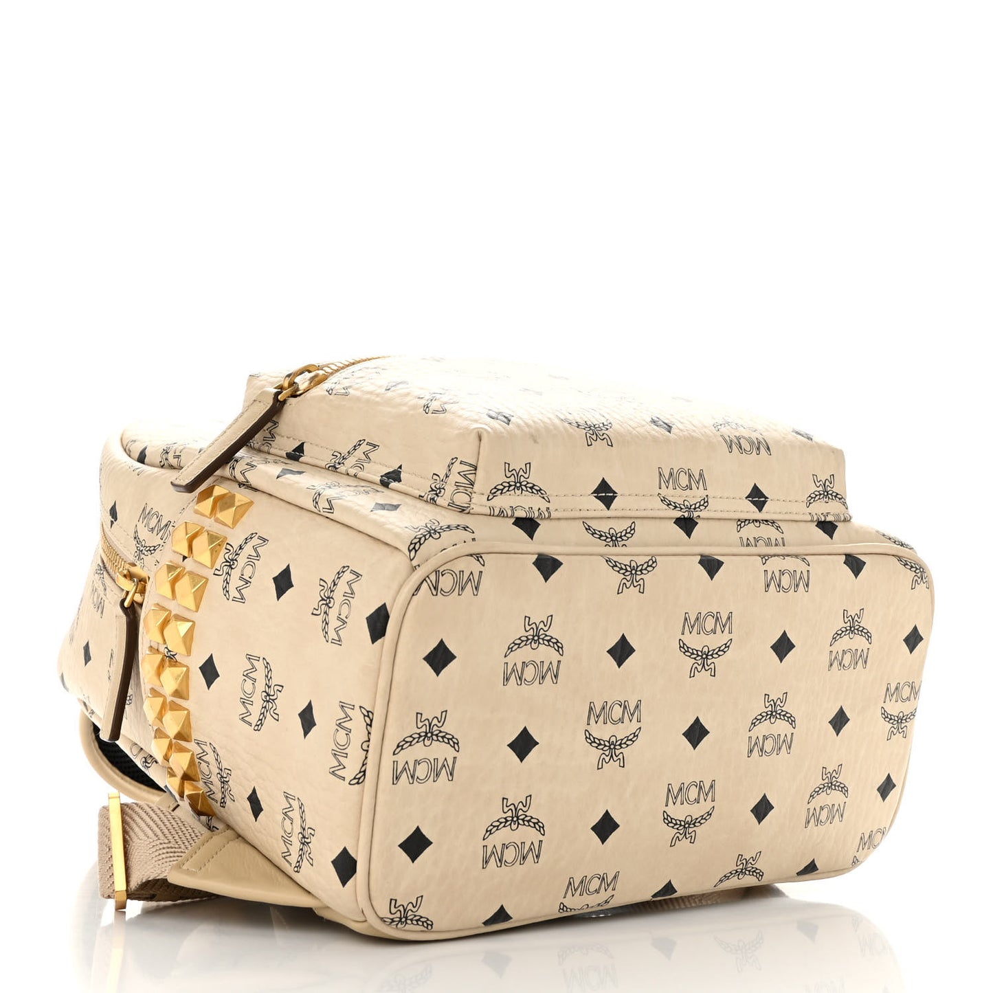 Visetos Small Side Stud Stark Backpack Beige