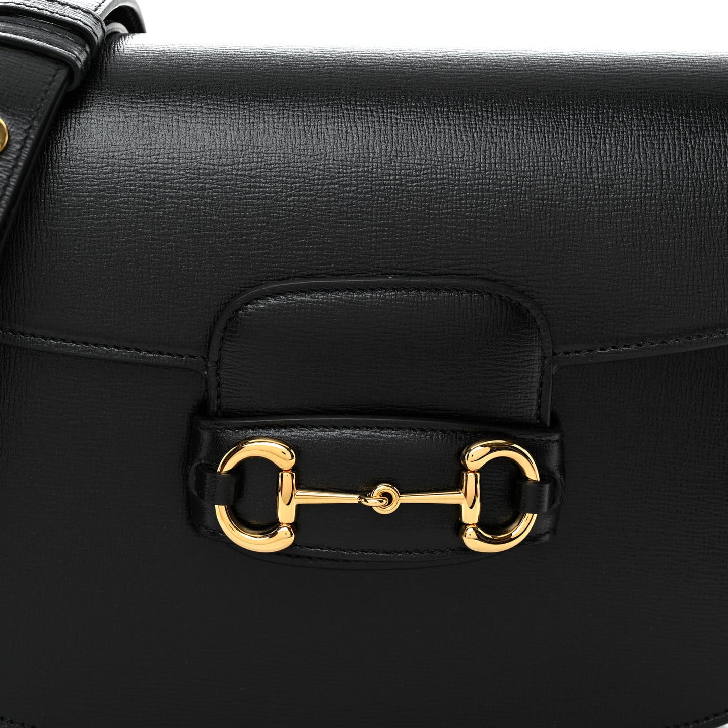 Azalea Calfskin Horsebit 1955 Shoulder Bag Black