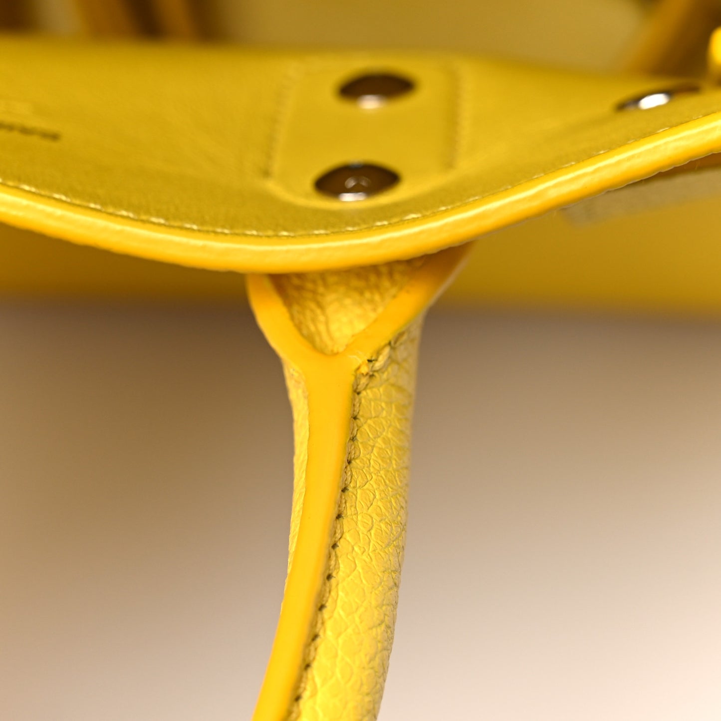 Grained Calfskin Nano Sac De Jour Jaune