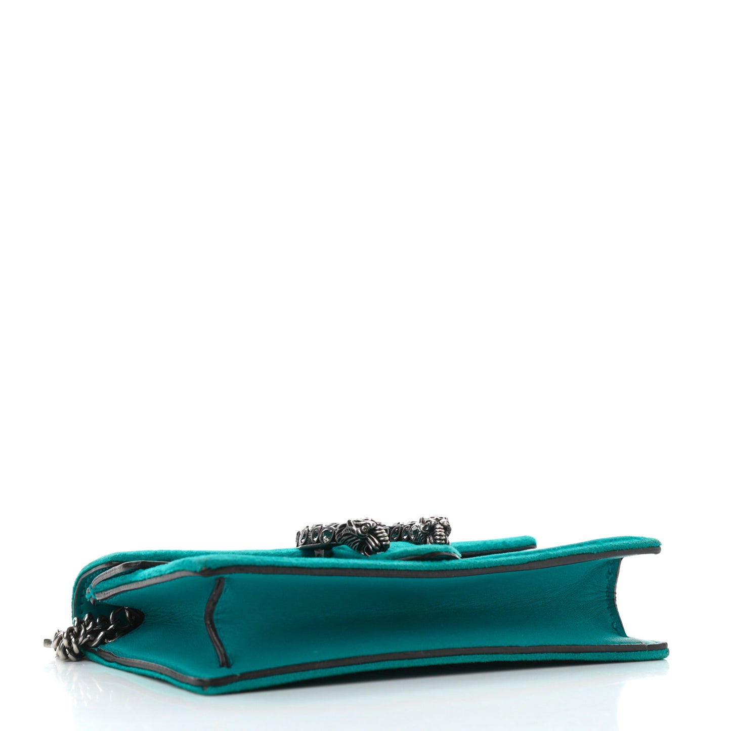 Velvet Super Mini Dionysus Shoulder Bag Pavone Cyan