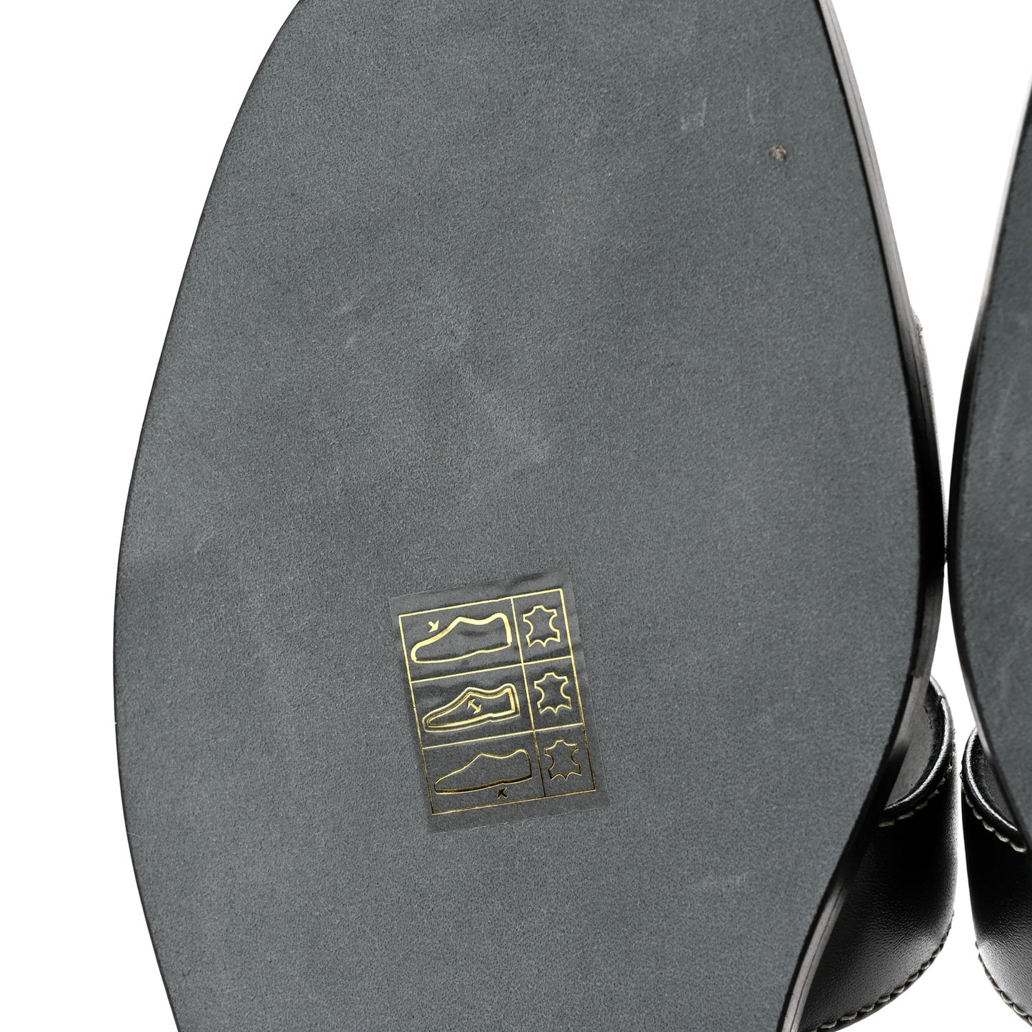 Box Calfskin Oran Sandals 38 Black