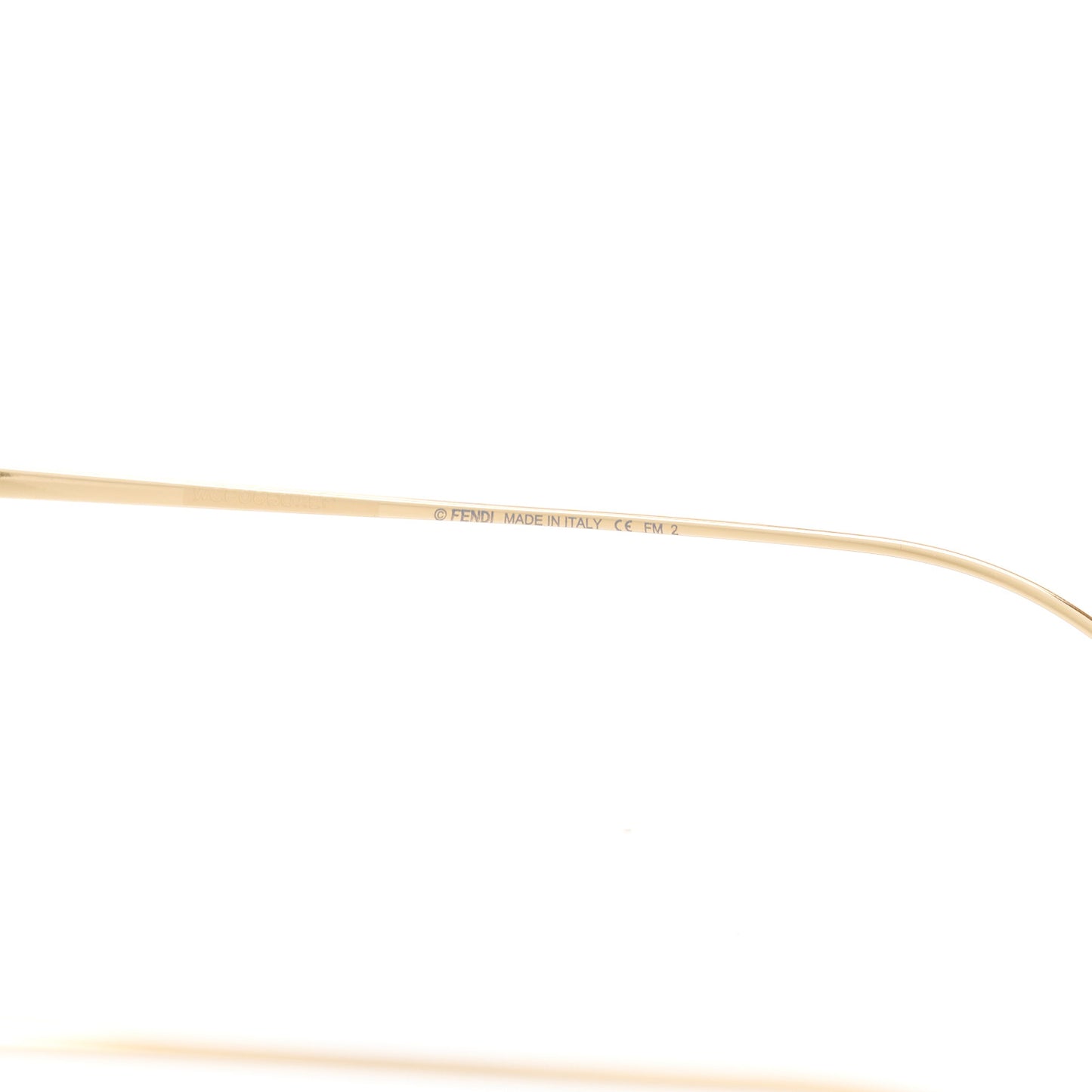 Metal Fendi Forever Aviator Sunglasses FF0407/G/S Gold
