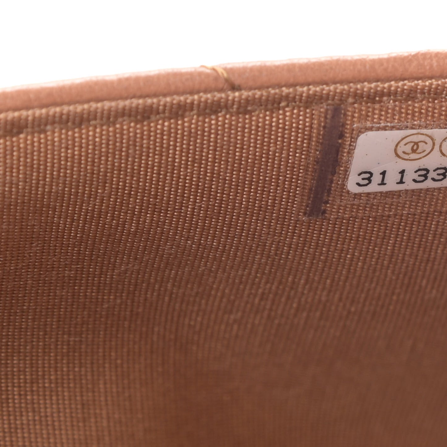 Lambskin Quilted 19 Wallet On Chain WOC Brown