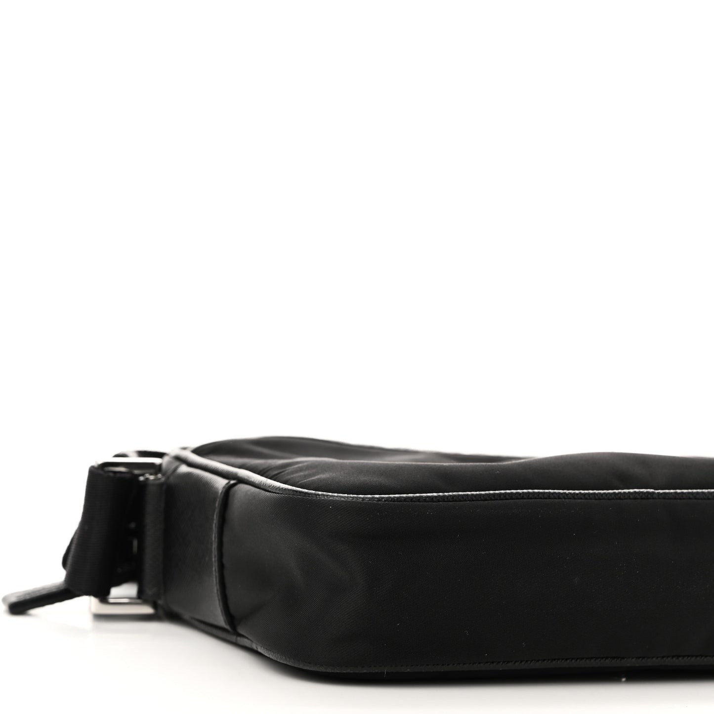 Tessuto Nylon Saffiano Logo Camera Bag Black