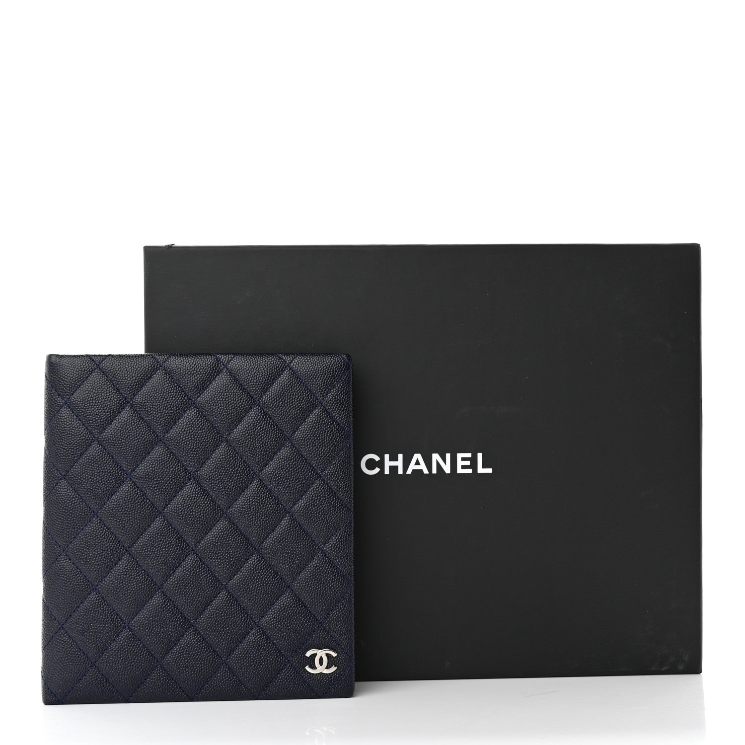 Chanel Caviar Quilted Notebook Navy Blue 9 of 9
