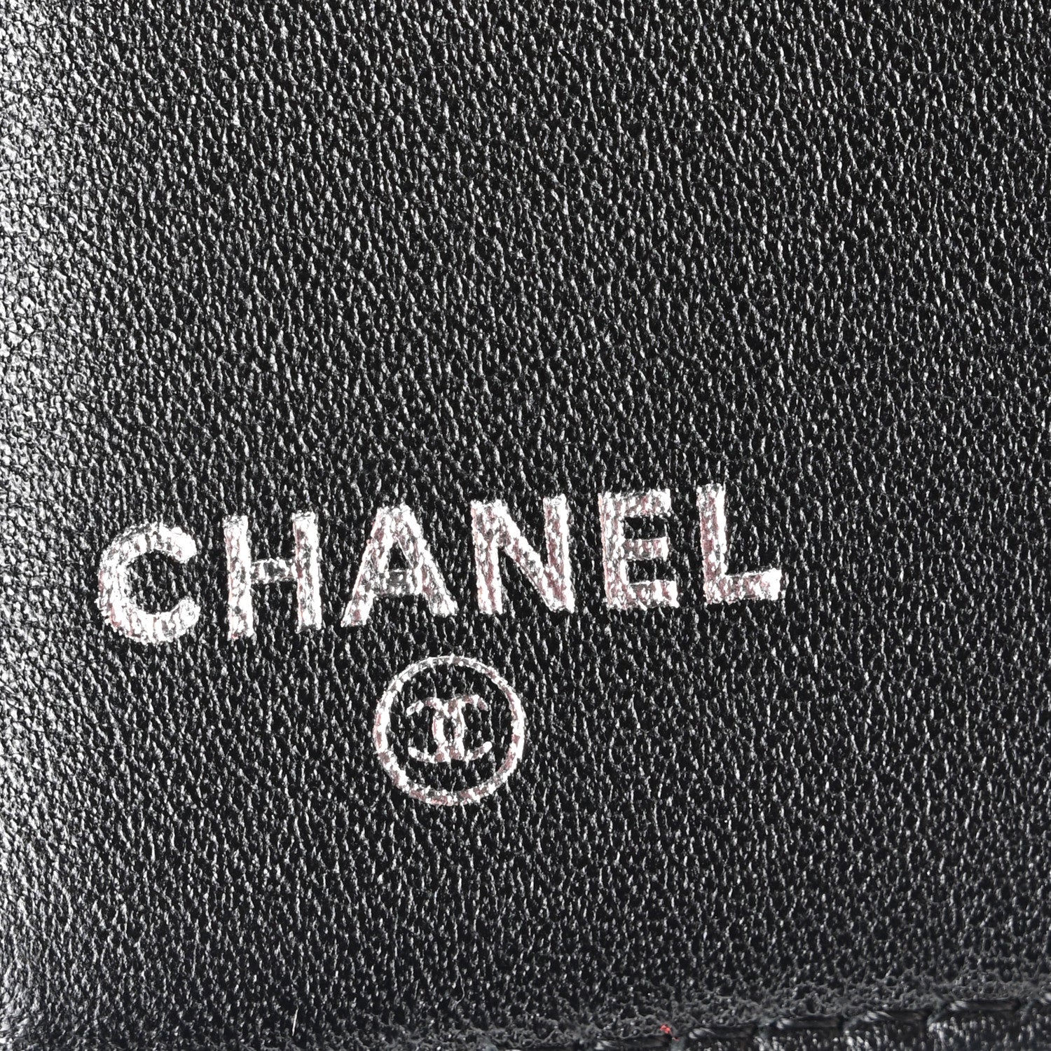 Chanel Patent Camellia Embossed Zipped Pocket Wallet Black 6 of 9