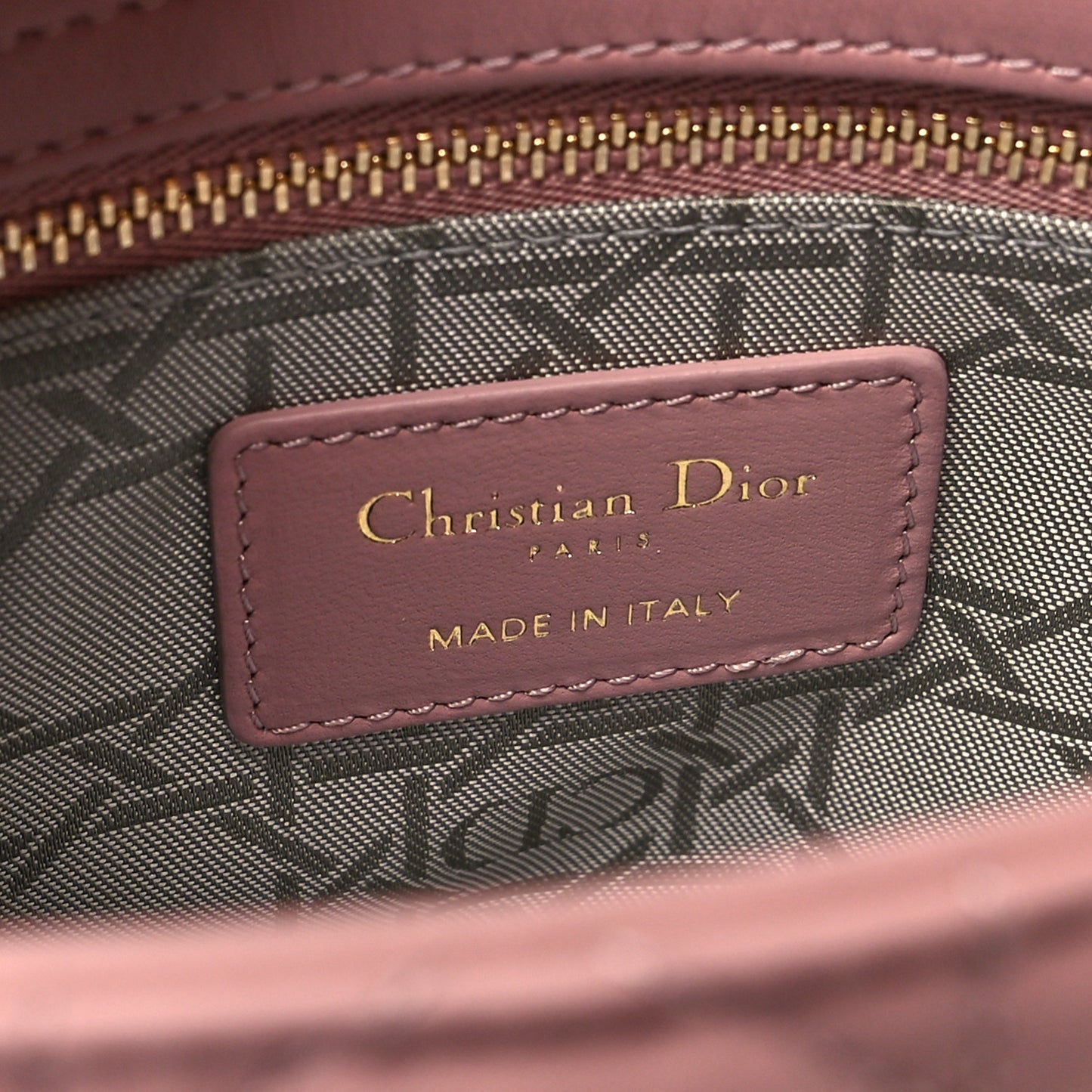 Lambskin Cannage Mini Lady Dior Pink