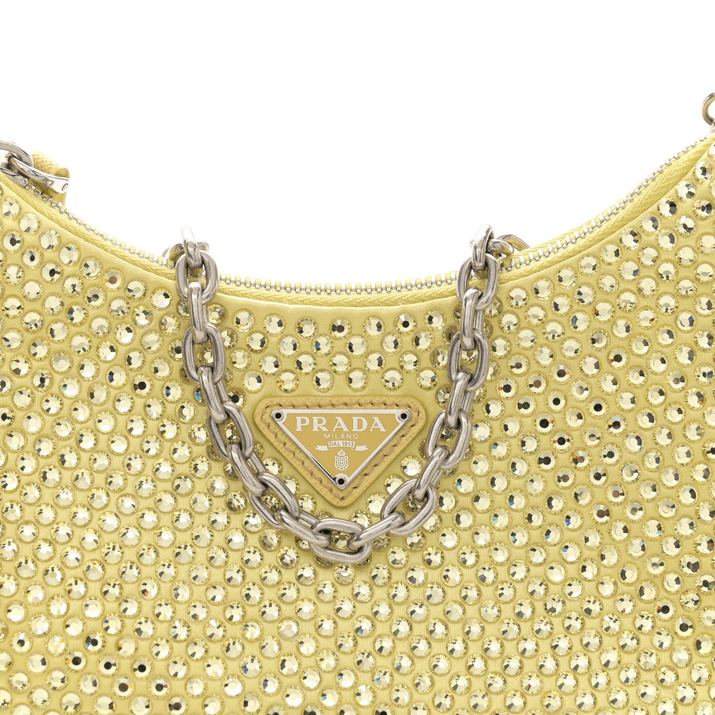 Satin Crystal Re-Edition 2005 Shoulder Bag Ananas