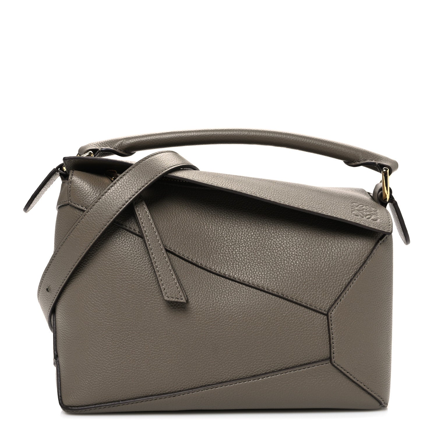 Loewe Soft Grained Small Puzzle Edge Bag Taupe 1833615 – FASHIONPHILE