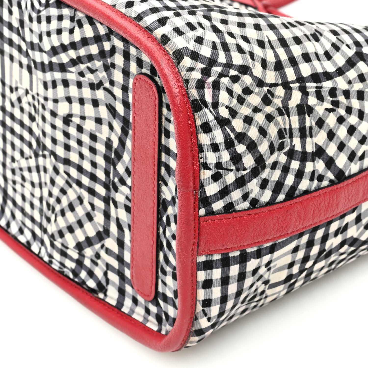MCM Visetos Medium Liz Reversible Shopper Tote Ruby Red 17 of 22