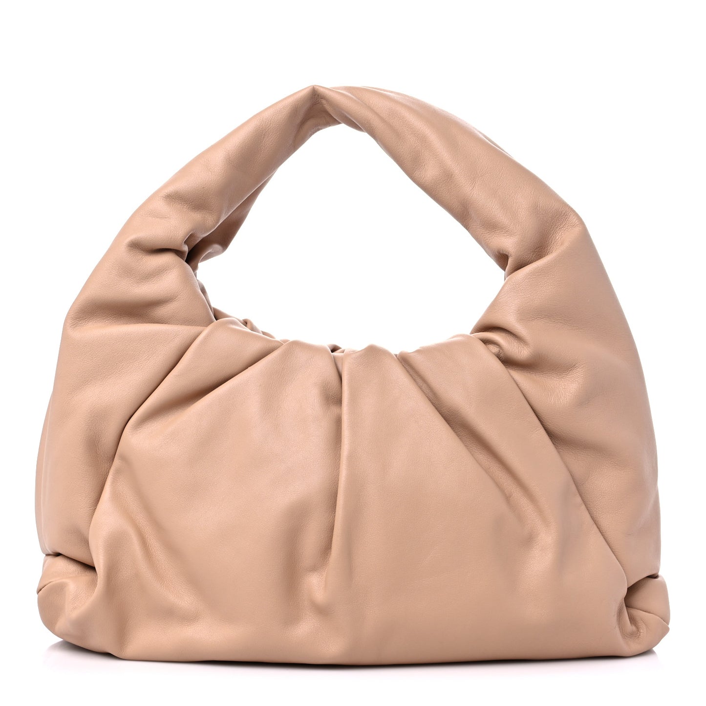 Smooth Butter Calfskin Small The Shoulder Pouch Almond