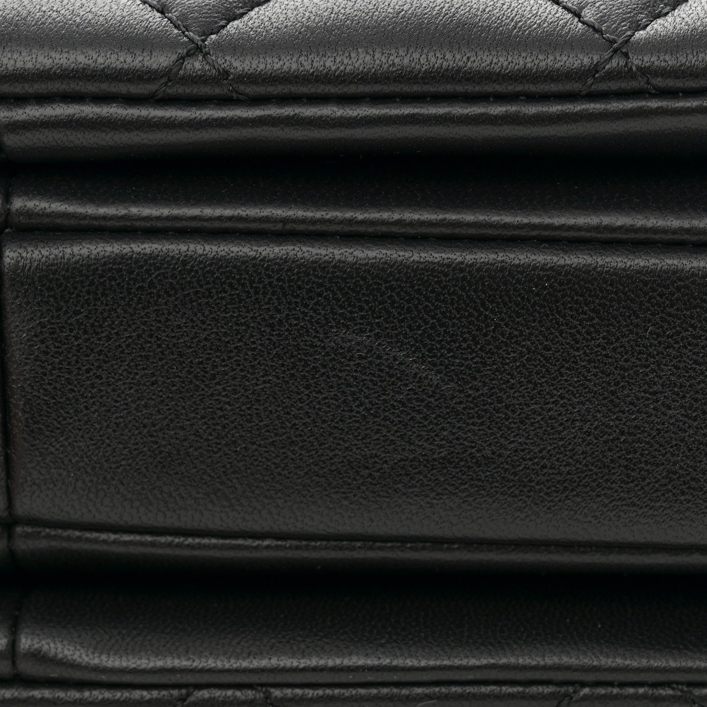Lambskin Quilted Mini Trendy CC Dual Handle Flap Bag Black
