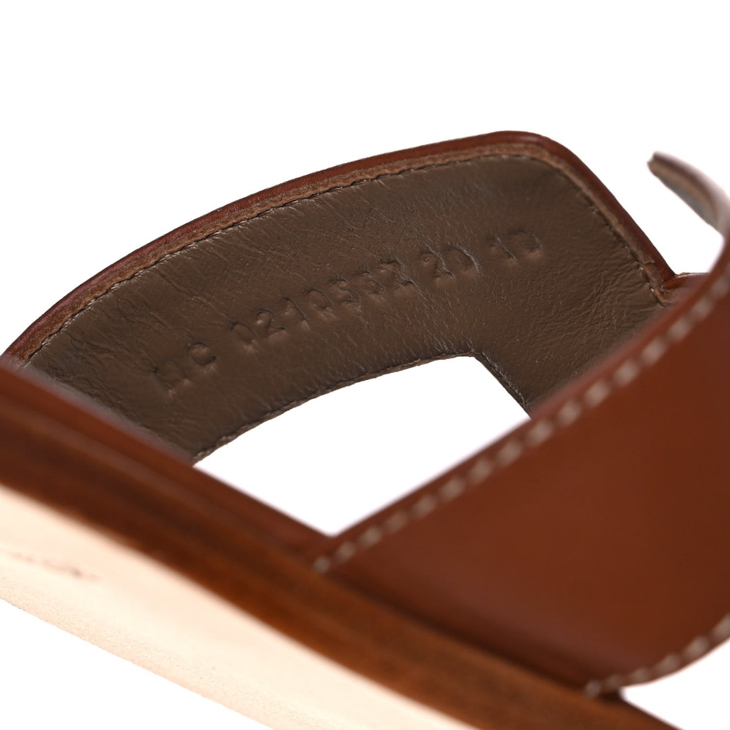 Box Calfskin Oran Sandals 38 Gold