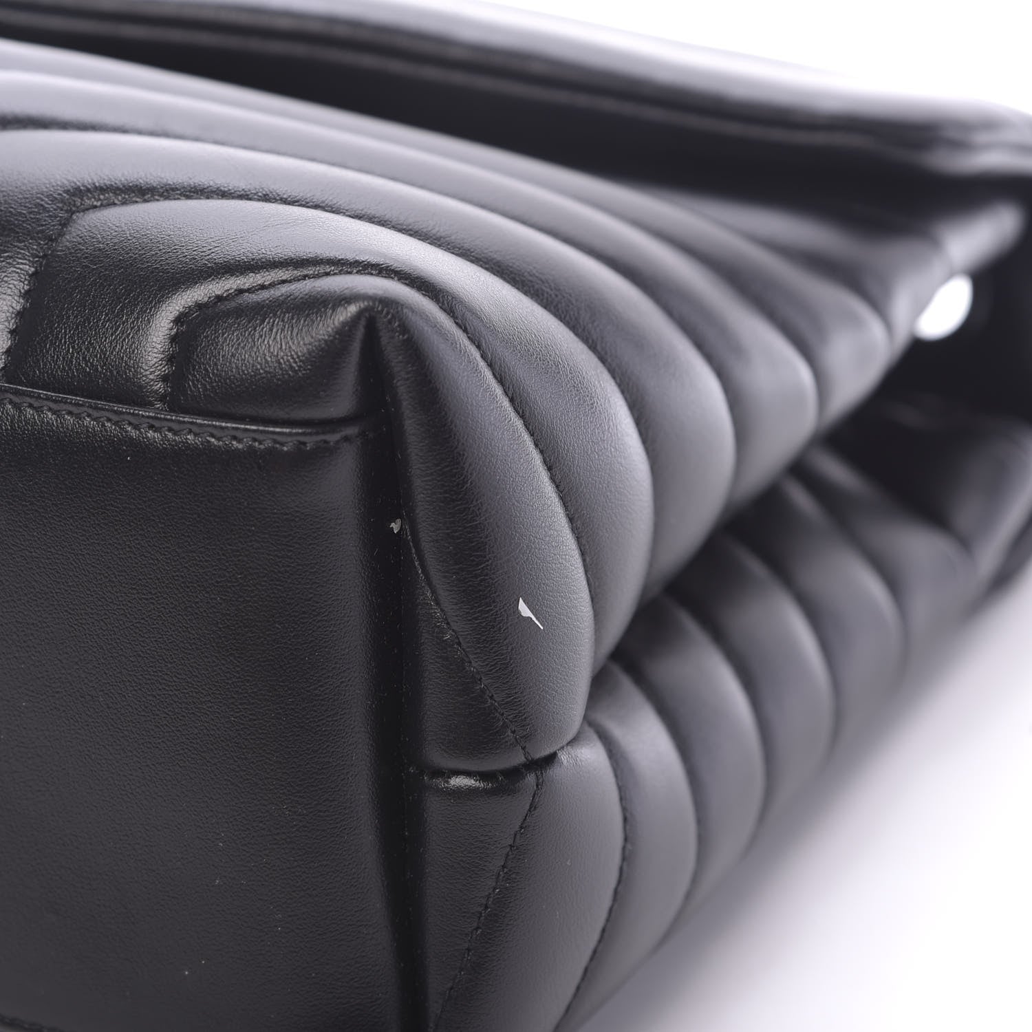 Saint Laurent Calfskin Y Quilted Monogram Medium Loulou Chain Satchel Black 10 of 10