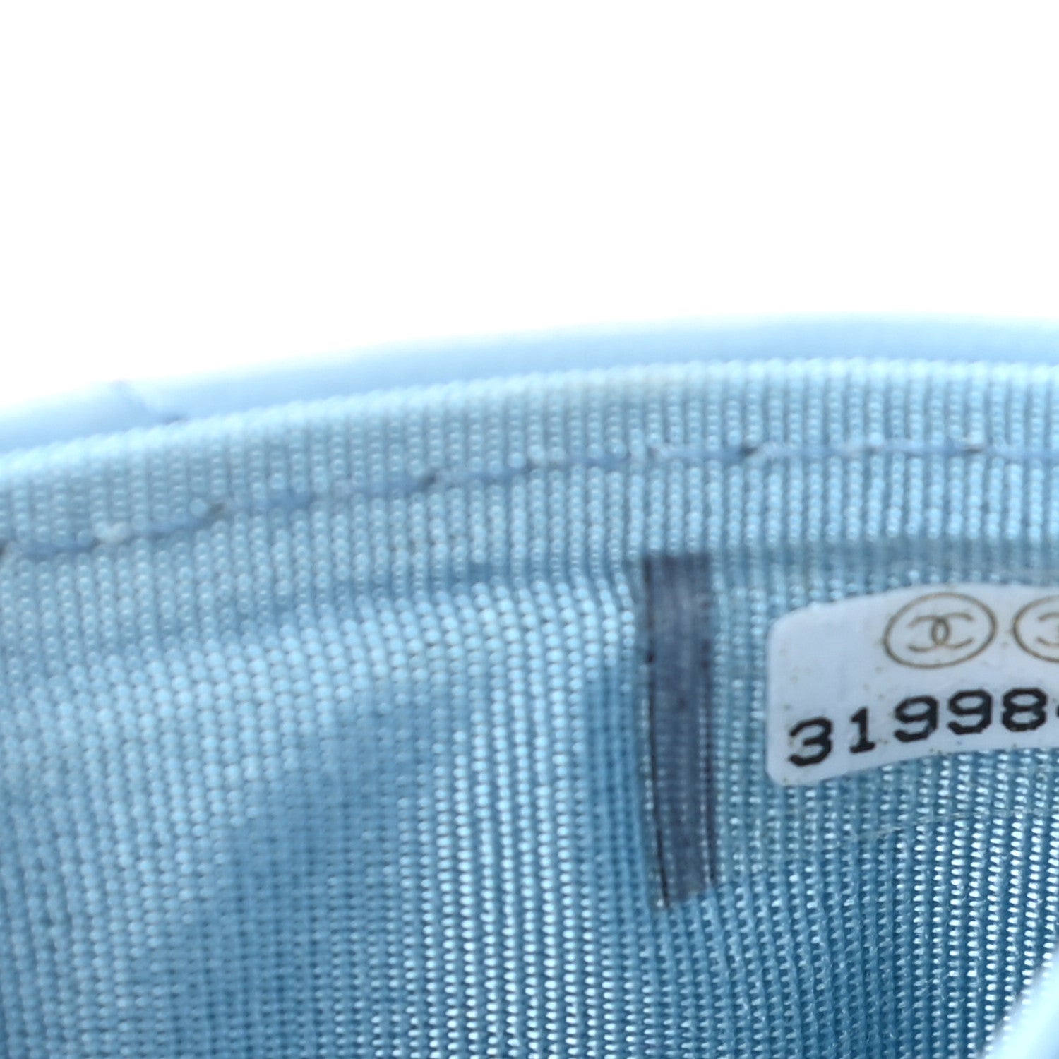 Chanel Lambskin Quilted Chanel 19 Card Holder Light Blue 8 of 8