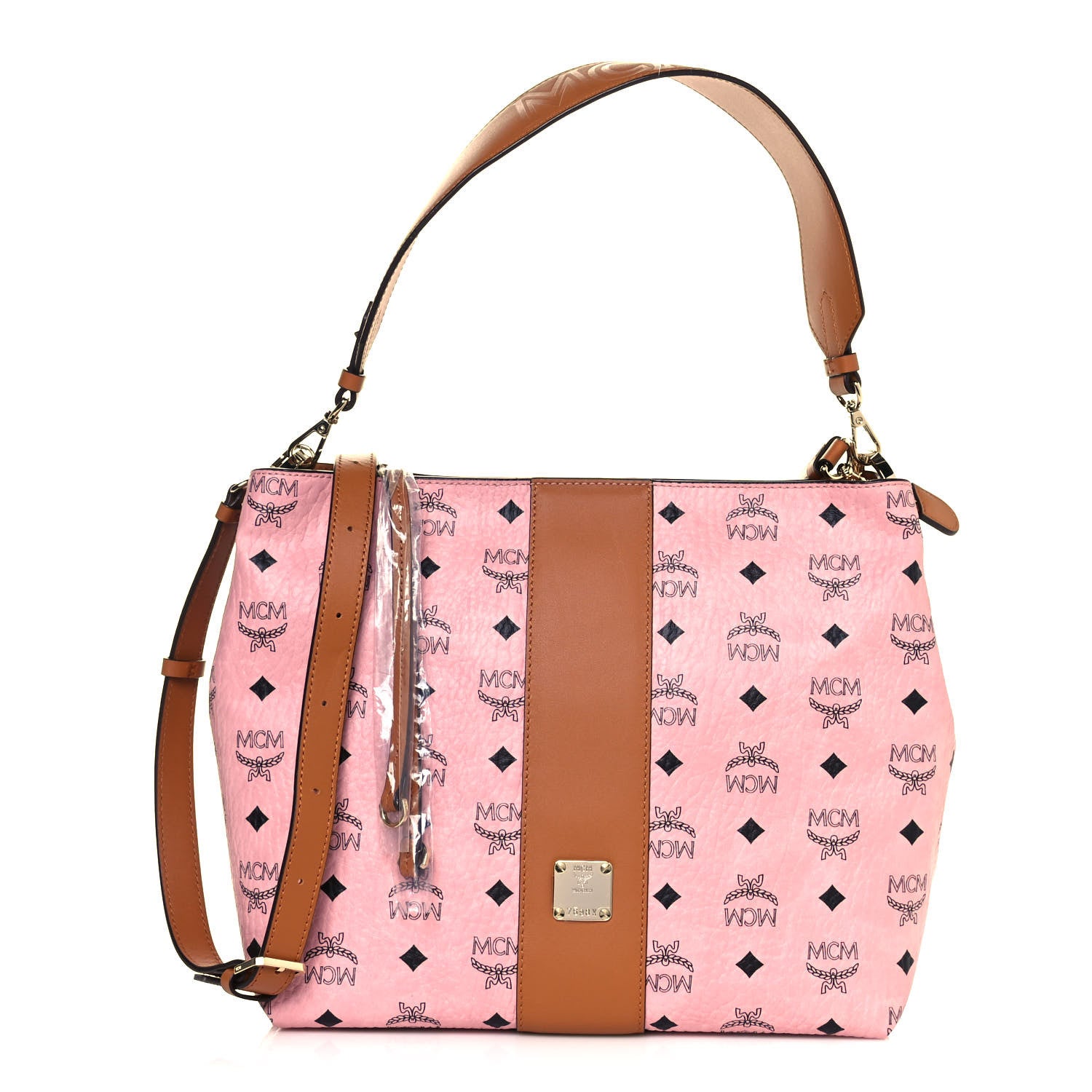 MCM Visetos Medium Klara Hobo Soft Pink 923185 – FASHIONPHILE