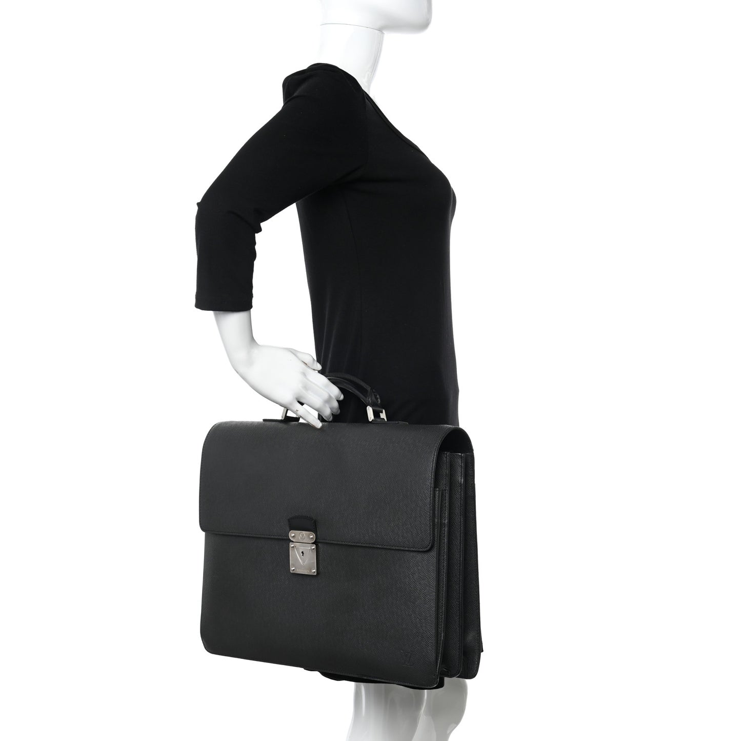Taiga Robusto 2 Compartment Briefcase Black