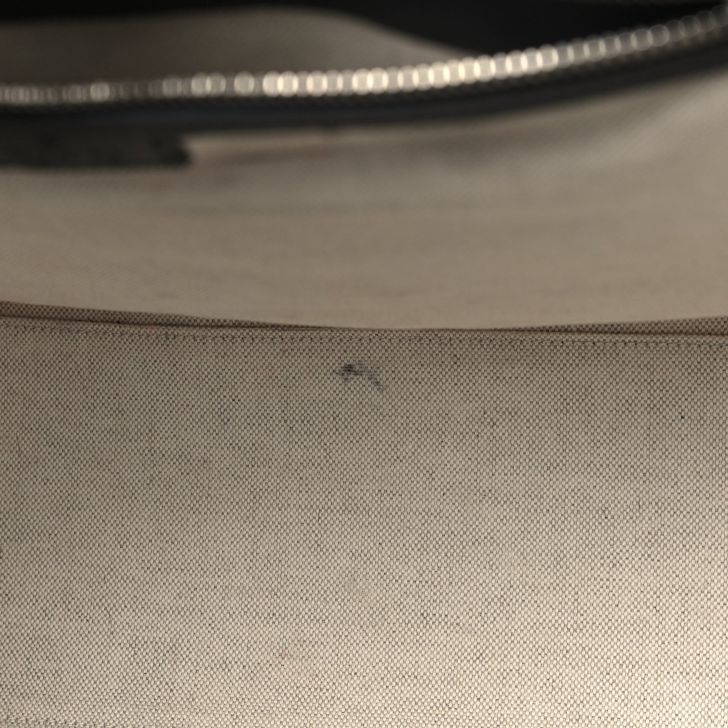 GG Supreme Monogram Textured Dollar Calfskin Web Medium Retro Interlocking G Tote Bag Beige Blue