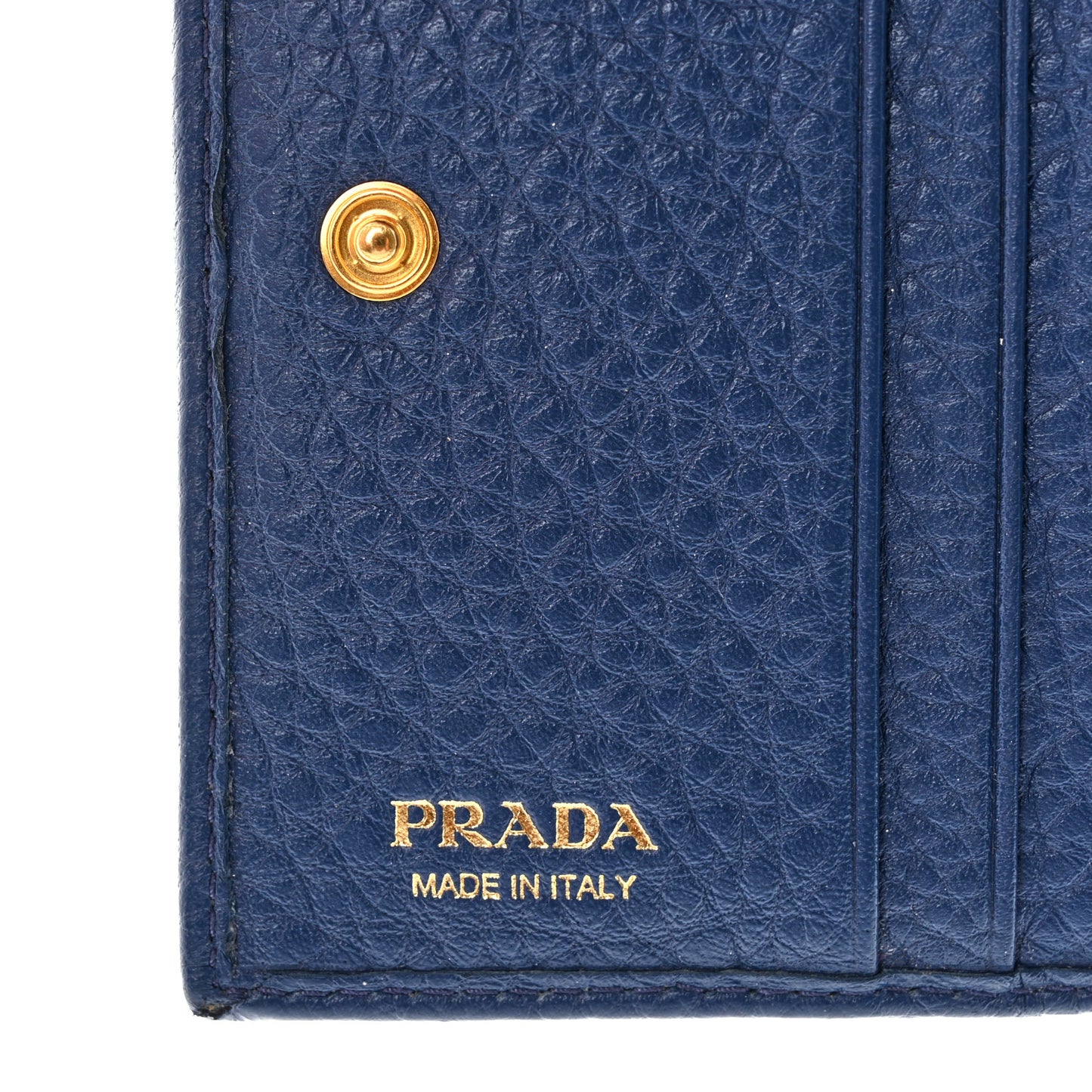 Vitello Daino Small Bi-Fold Wallet Bluette