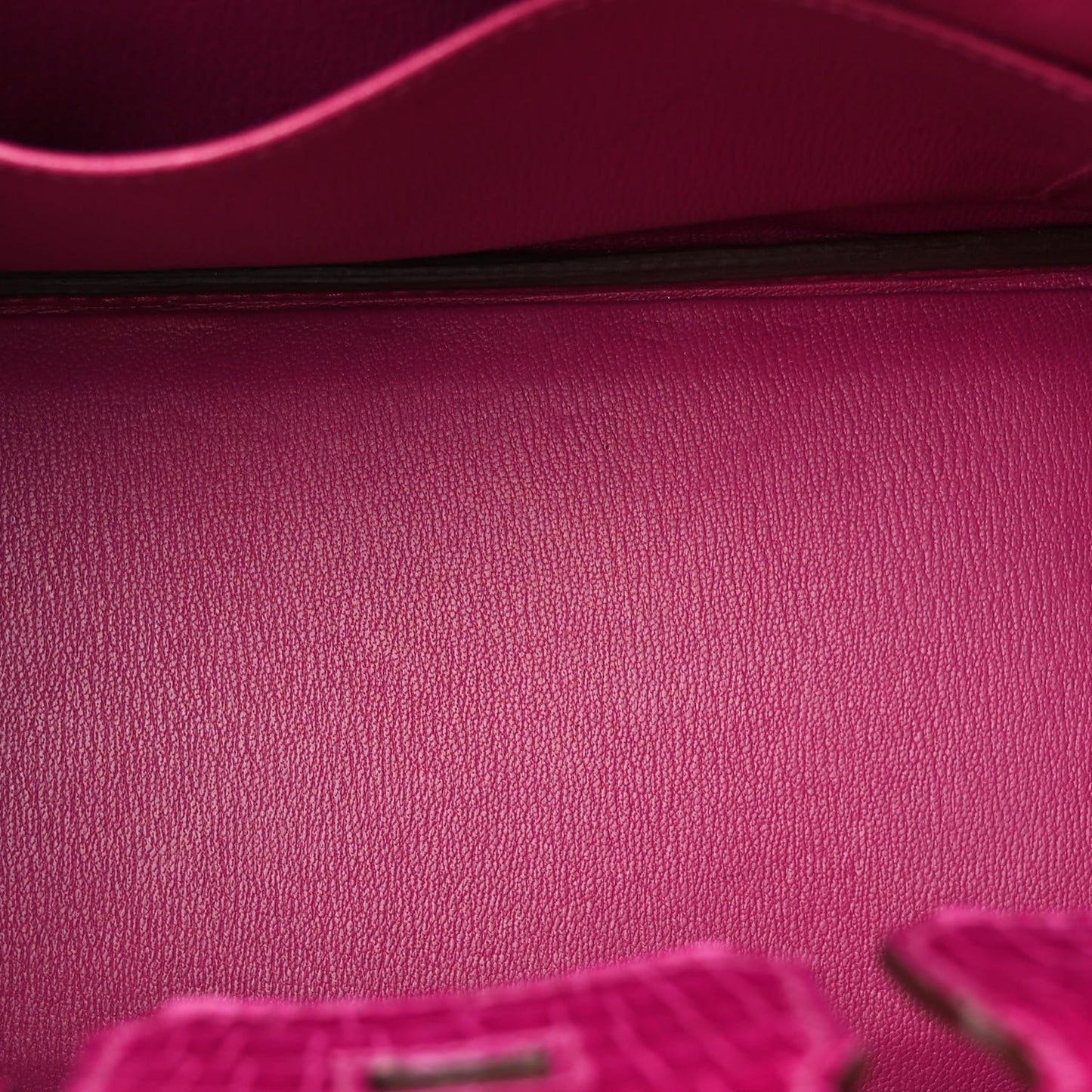 Shiny Porosus Crocodile Birkin 25 Rose Scheherazade