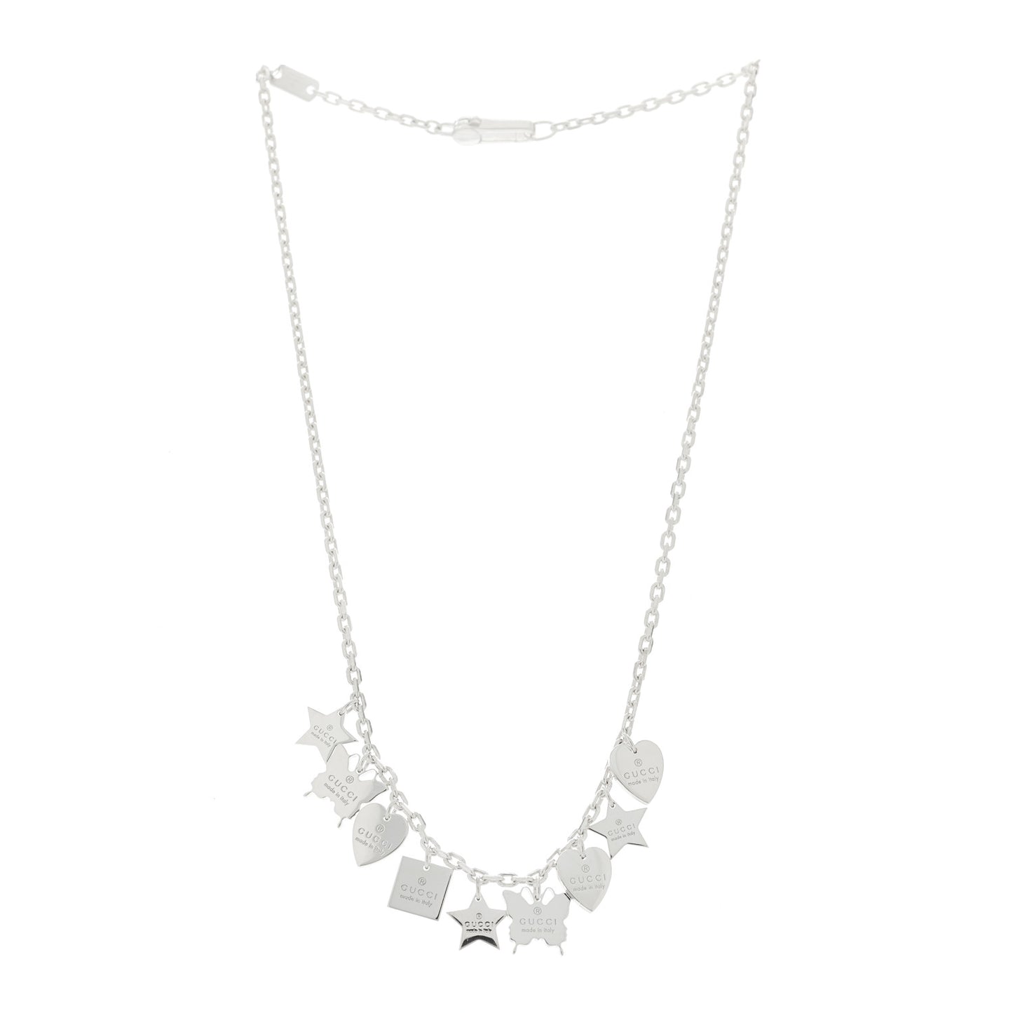Sterling Silver Trademark Charm Necklace