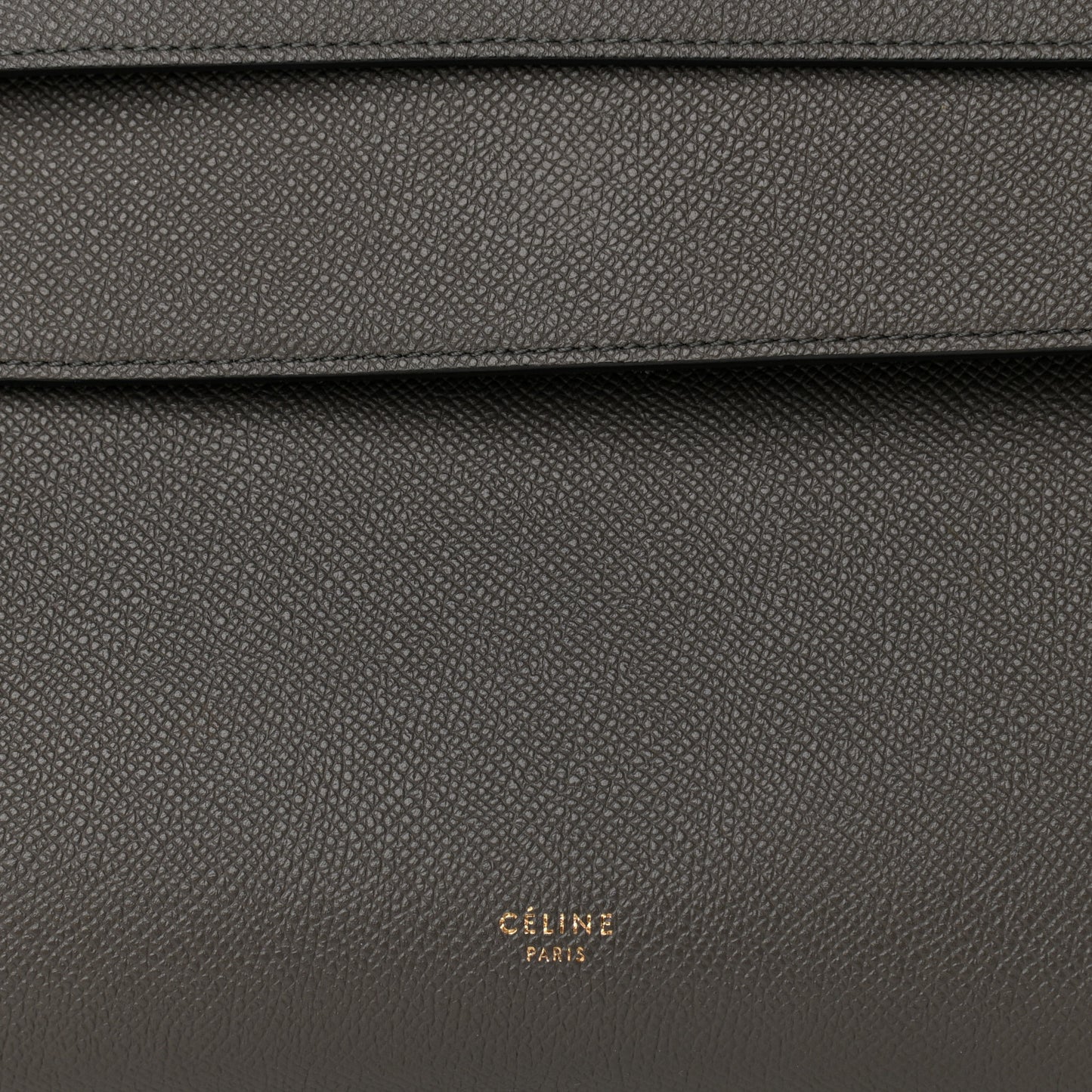 Grained Calfskin Mini Belt Bag Grey
