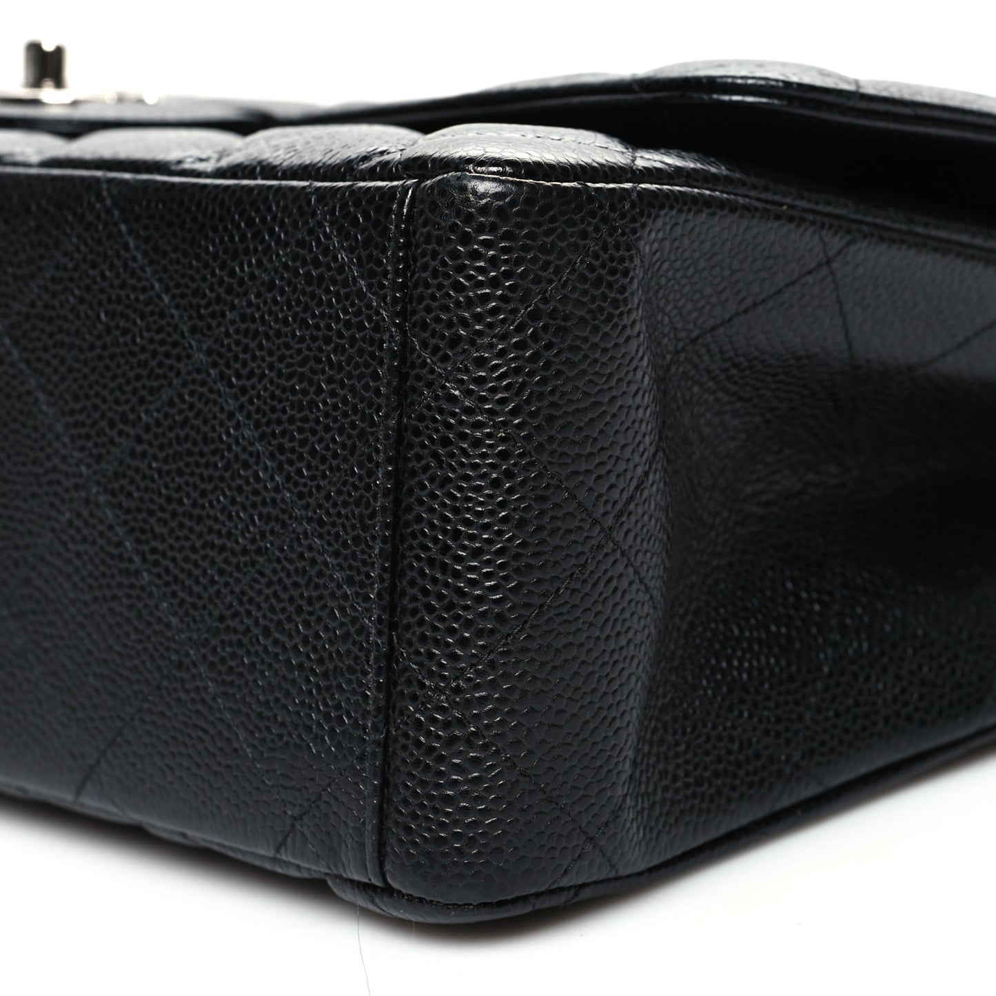 Caviar Quilted Maxi Double Flap Black