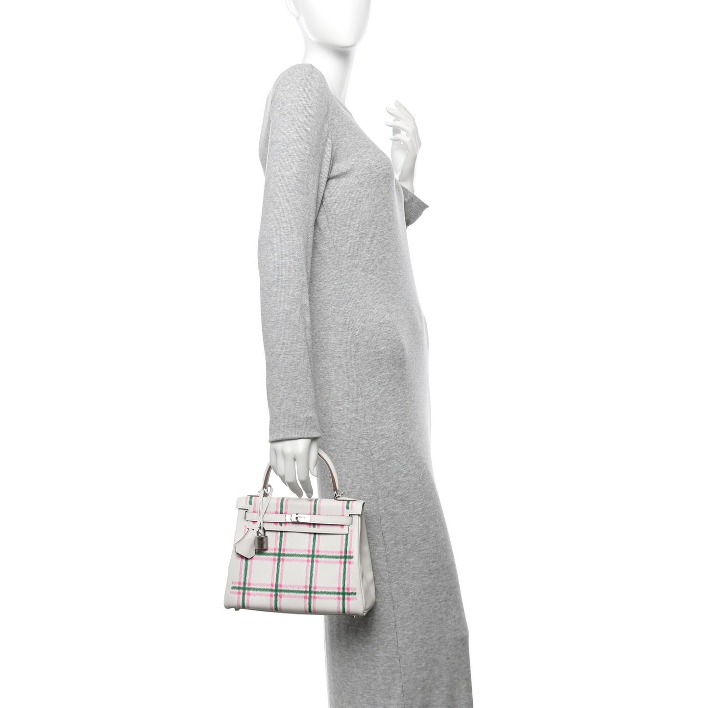 Swift Tartan Kelly Retourne 25 Gris Pale Rose Bubblegum Vert Moyen