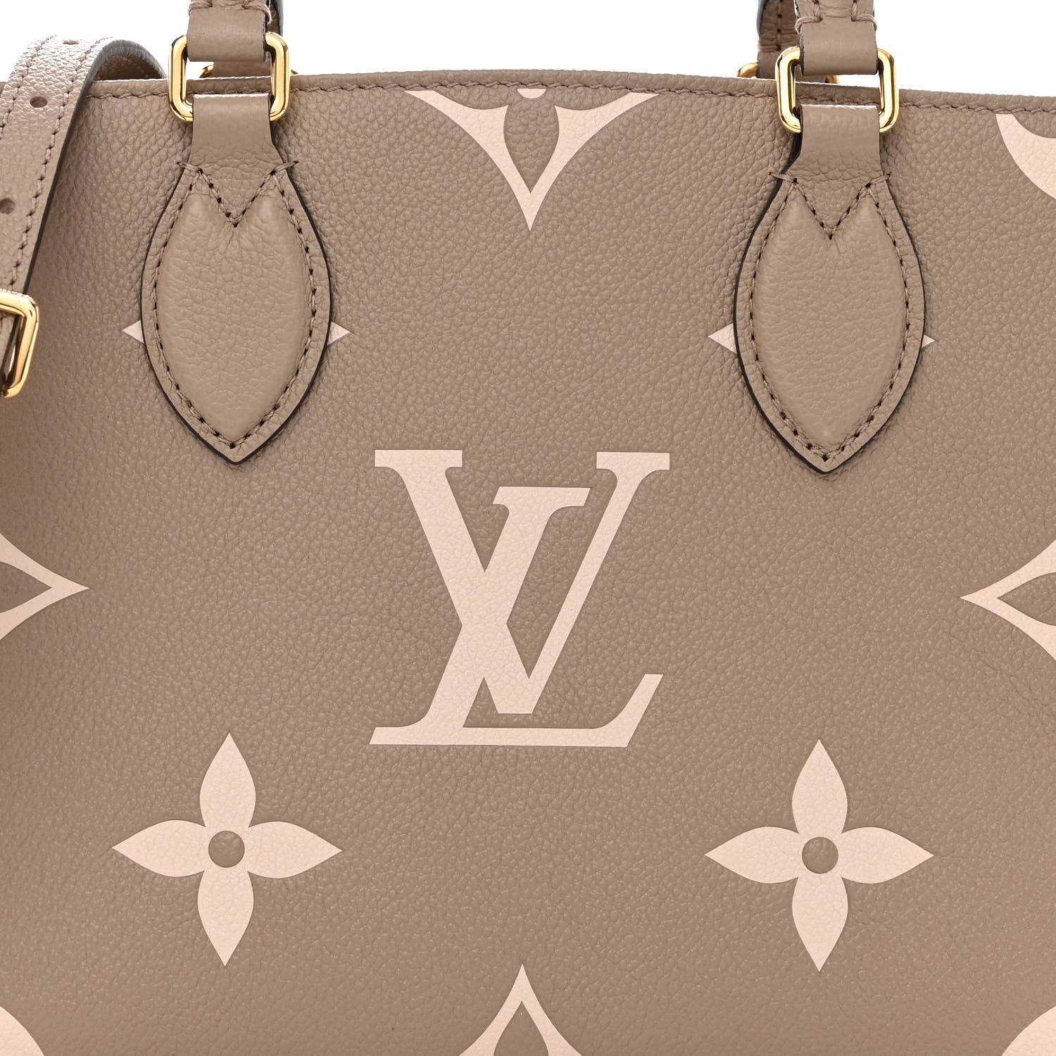 Louis Vuitton Empreinte Monogram Giant Onthego PM Tourterelle Creme 7 of 9