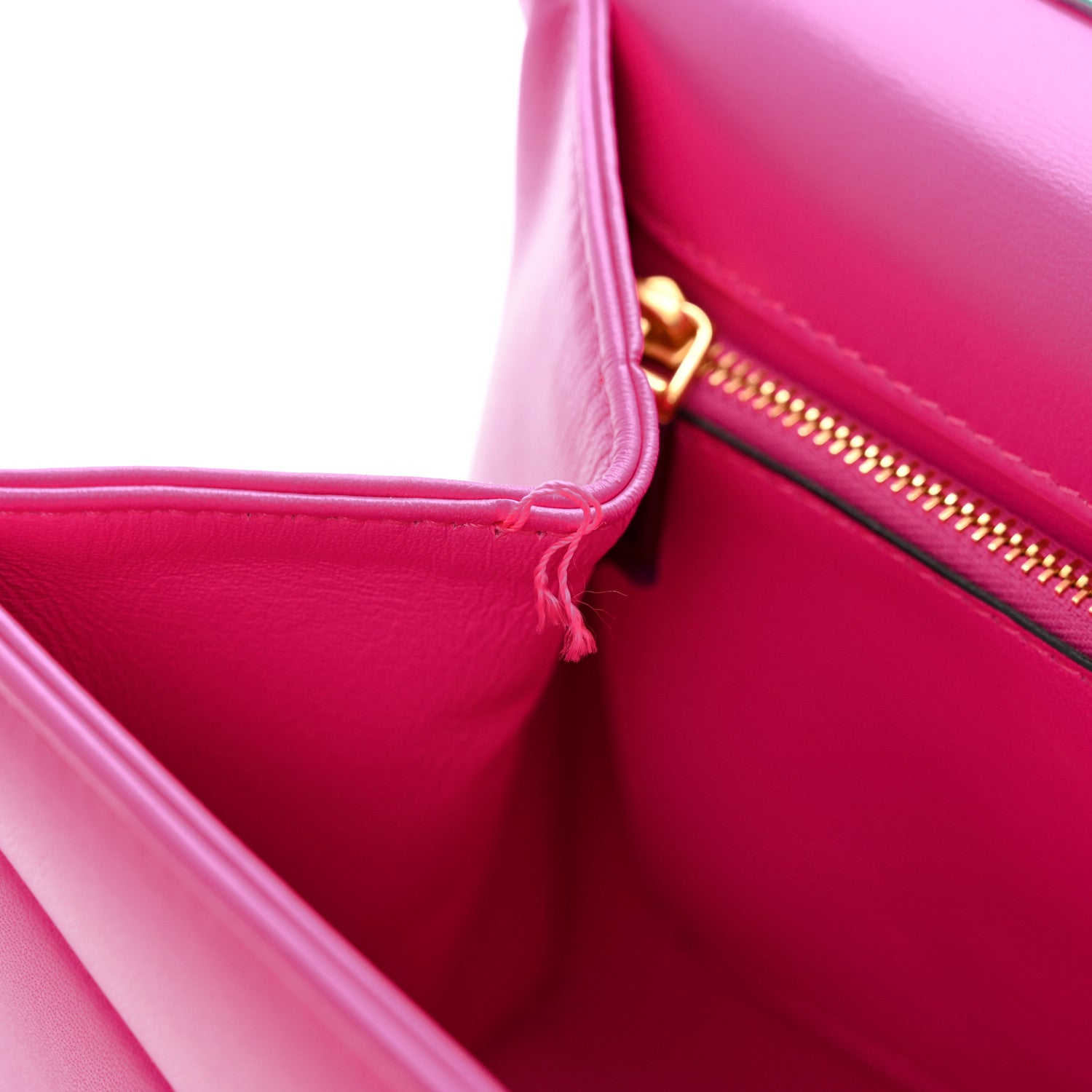 Valentino Garavani Nappa Small One Stud Top Handle Bag Pink PP 12 of 14