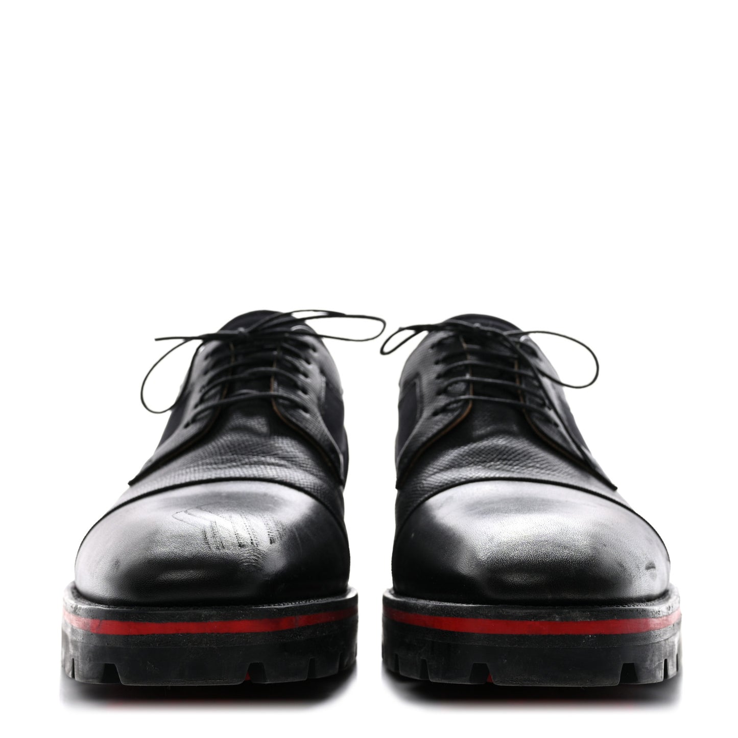 Smooth Textured Calfskin Mika Sky Mens Flats 42 Black