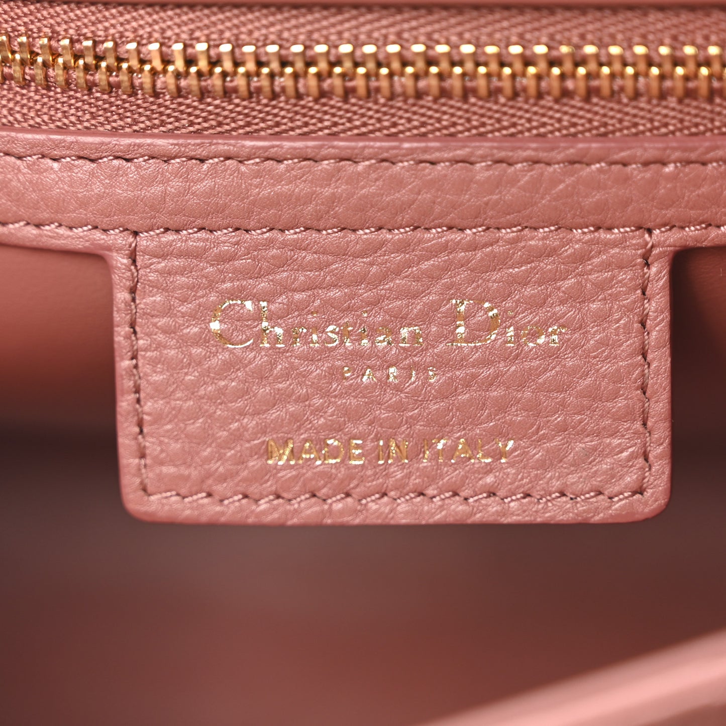 Calfskin Cannage Medium Caro Bag Rust