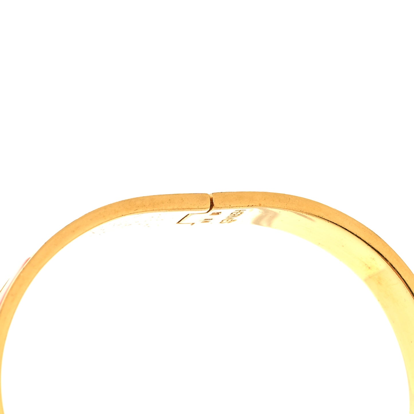 Enamel Narrow Clic Clac H Bracelet GM Orange