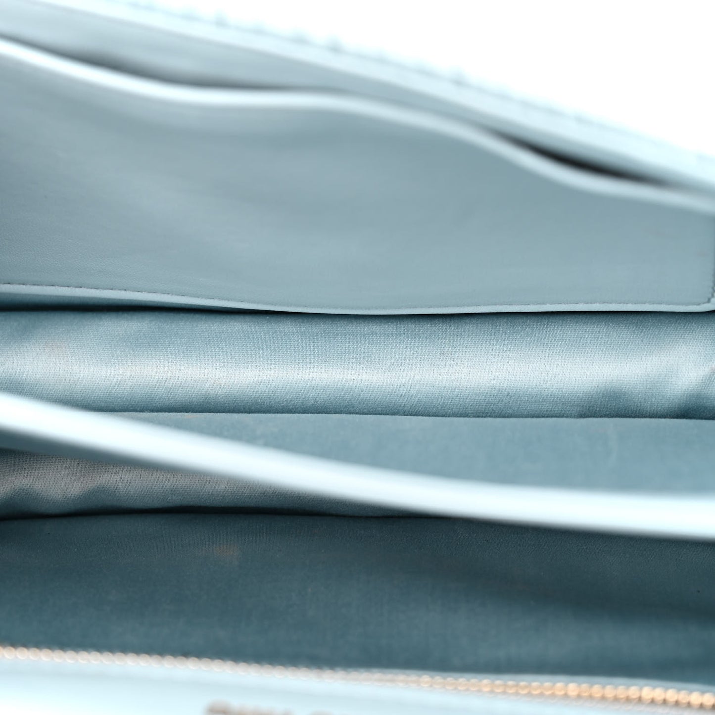 Lambskin Confidential Matelasse Chain Shoulder Bag Light Blue
